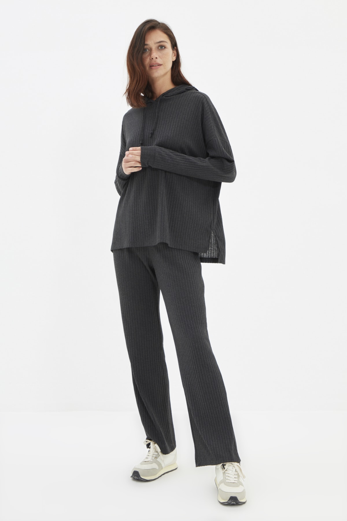 Trendyol Vrouwen  Capuchon Pyjama Set