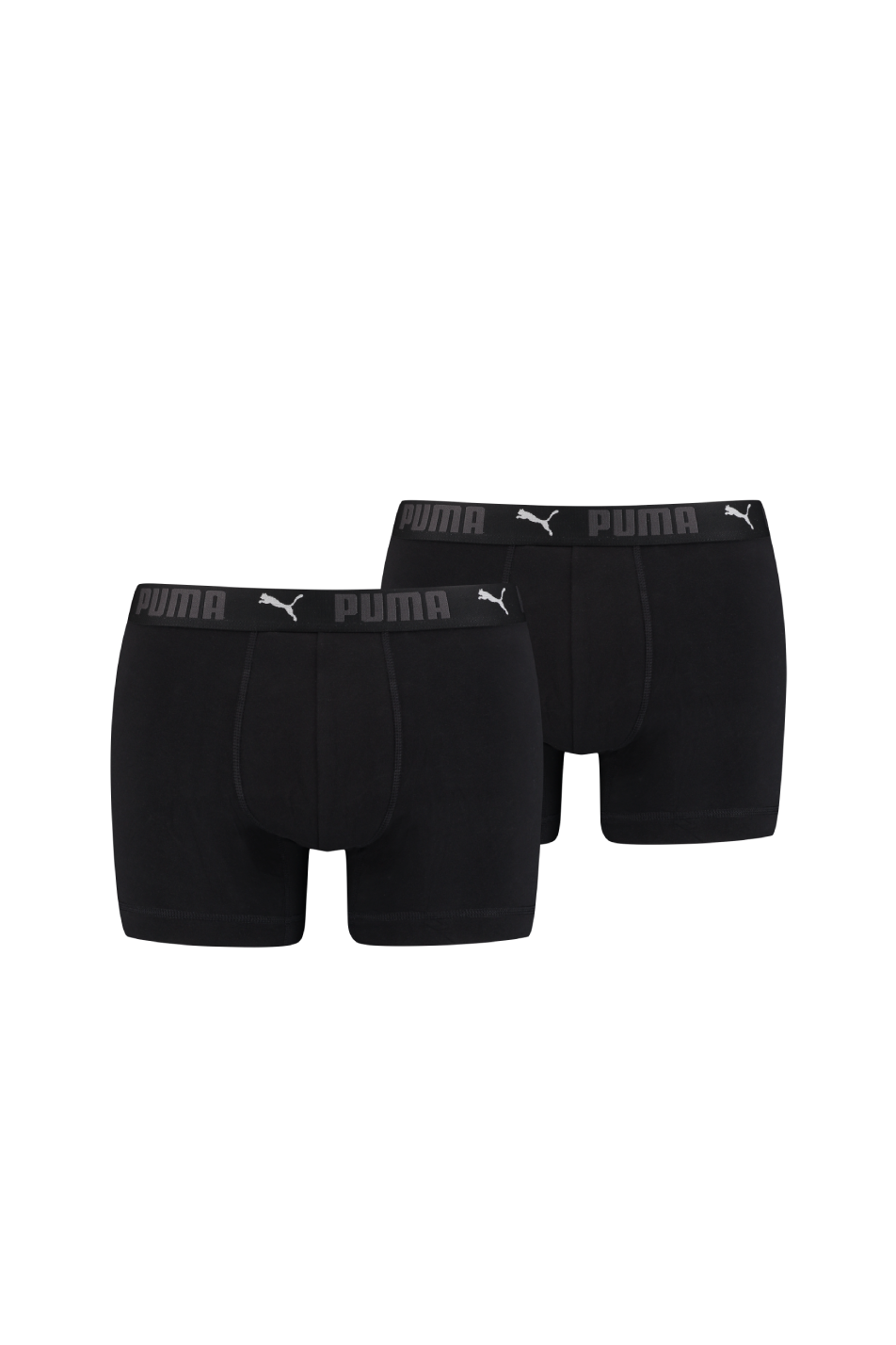 Puma Sport 2 Pack Mens Cotton Boxer - Black - Size Small