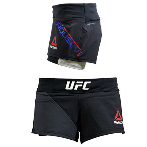 Thumbnail - Reebok UFC Ronda Rousey Octagon Black Shorts