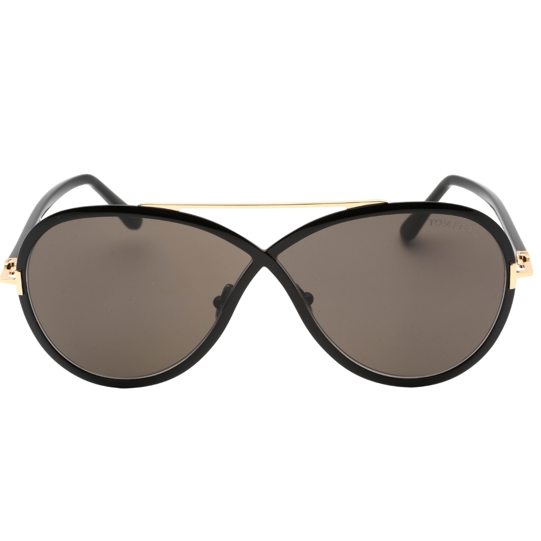 Tom Ford Womens Rickie FT1007 01A Black Sunglass - One Size