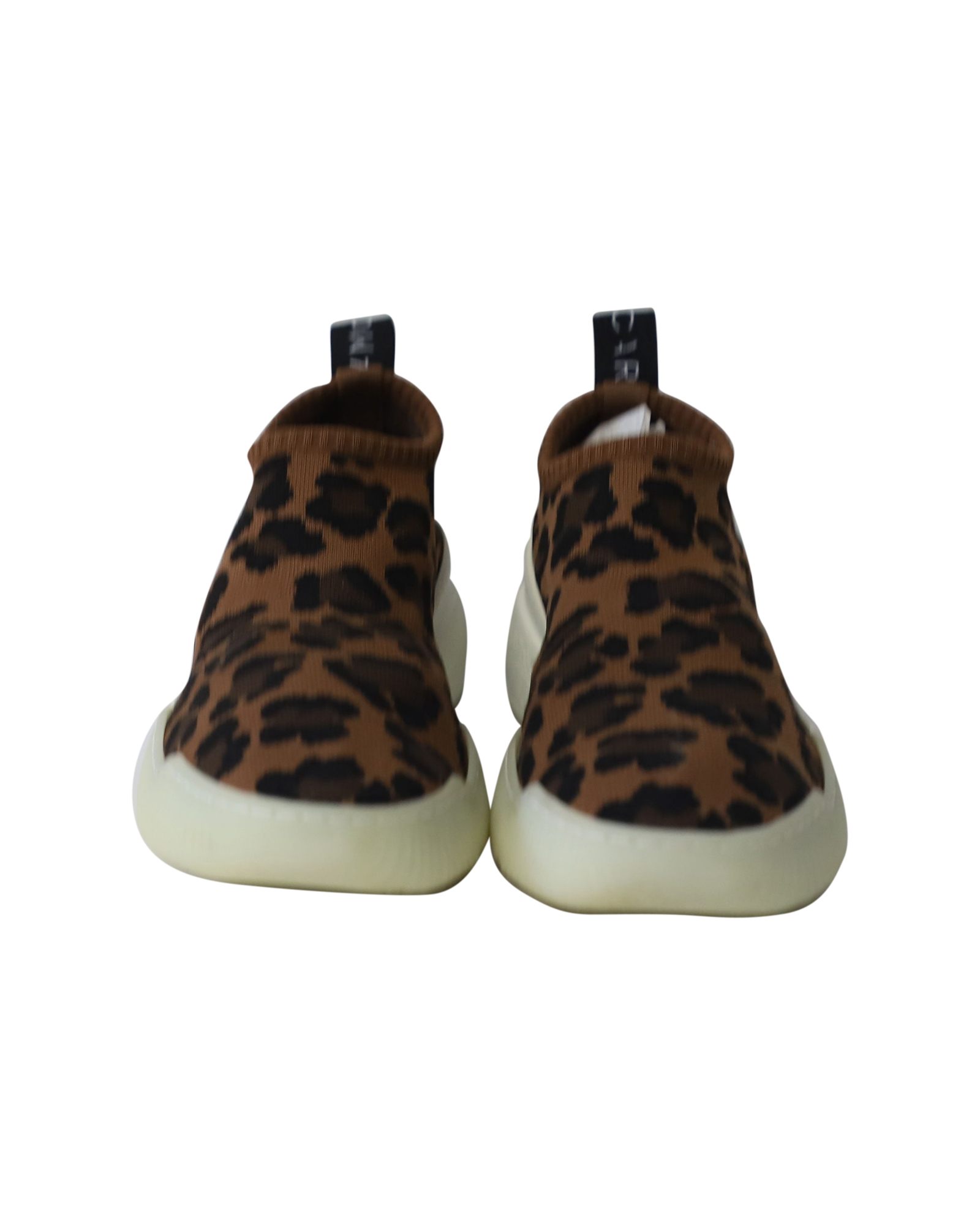 Stella McCartney Pre-owned Stella McCartney Slip-On Sneakers i Leopardmönstrad Jacquardstickad dam – bild 2