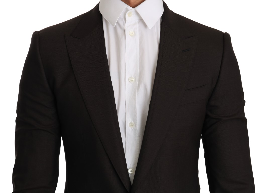 Dolce&Gabbana Brun Ull SICILIA Jacka Kappa Blazer herr – bild 2