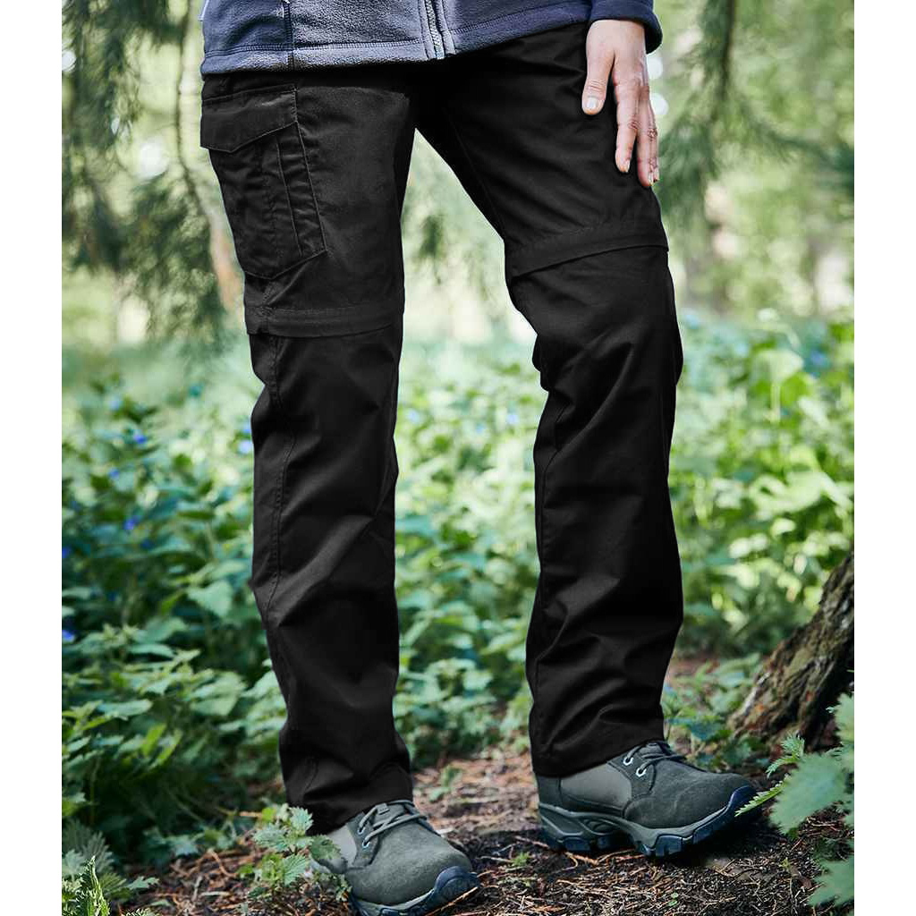 Craghoppers Dam/Ladies Expert Kiwi Convertible Cargo Byxor (Svart) – bild 2