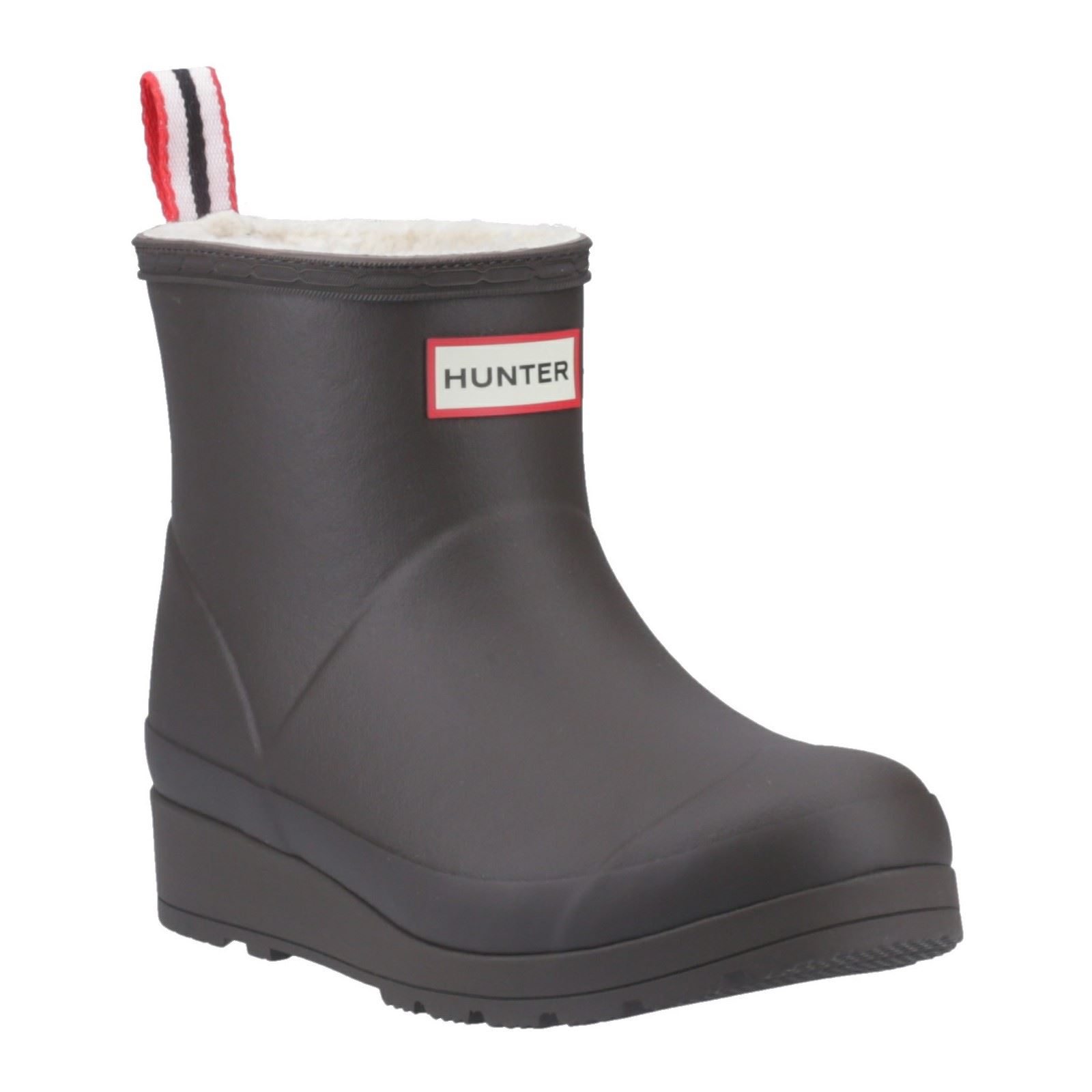 Hunter Play Short Rubber WoMens Chocolate Brown Wellington Boots – Size UK 7
