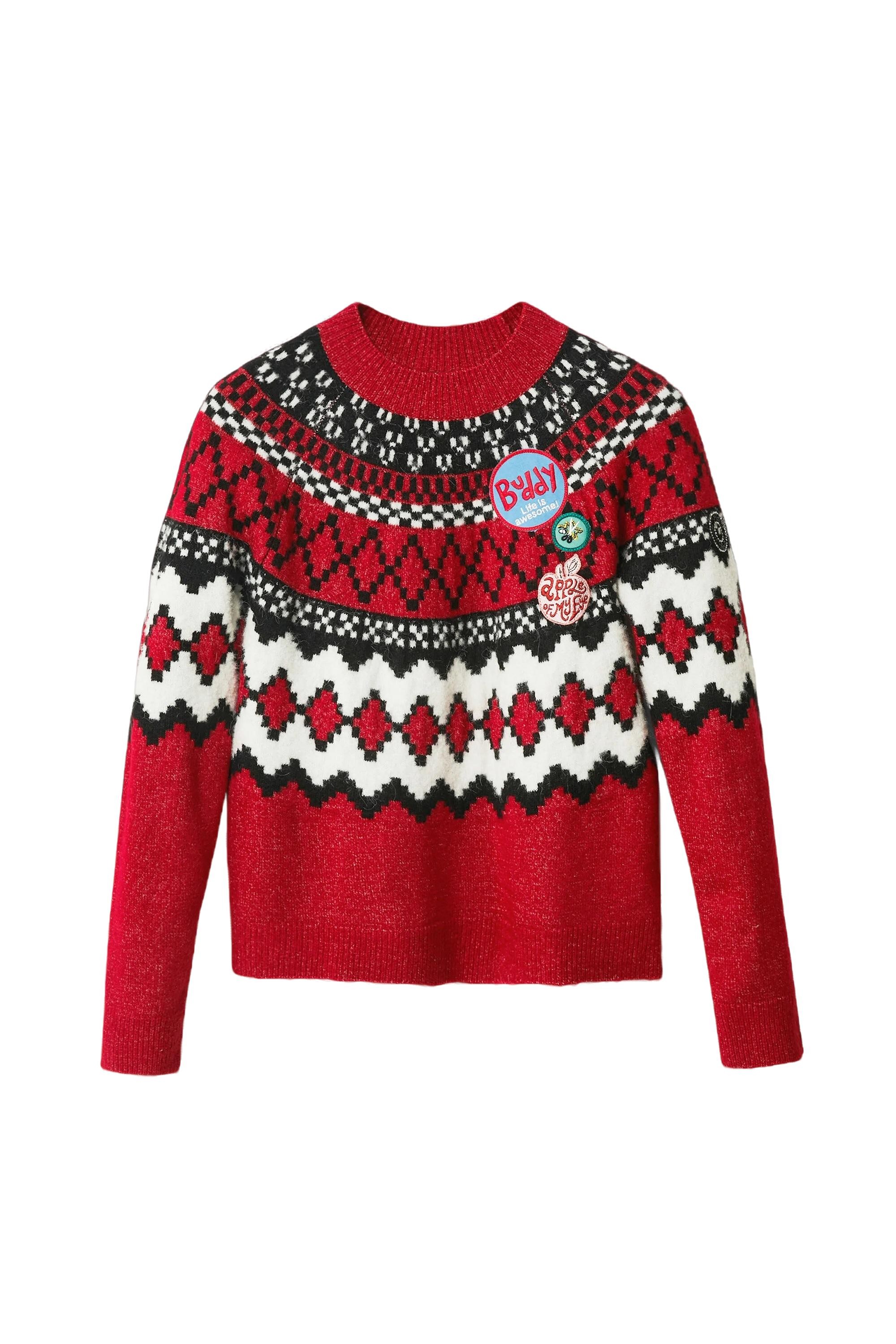 Thumbnail - Desigual Damen Rote Strickware
