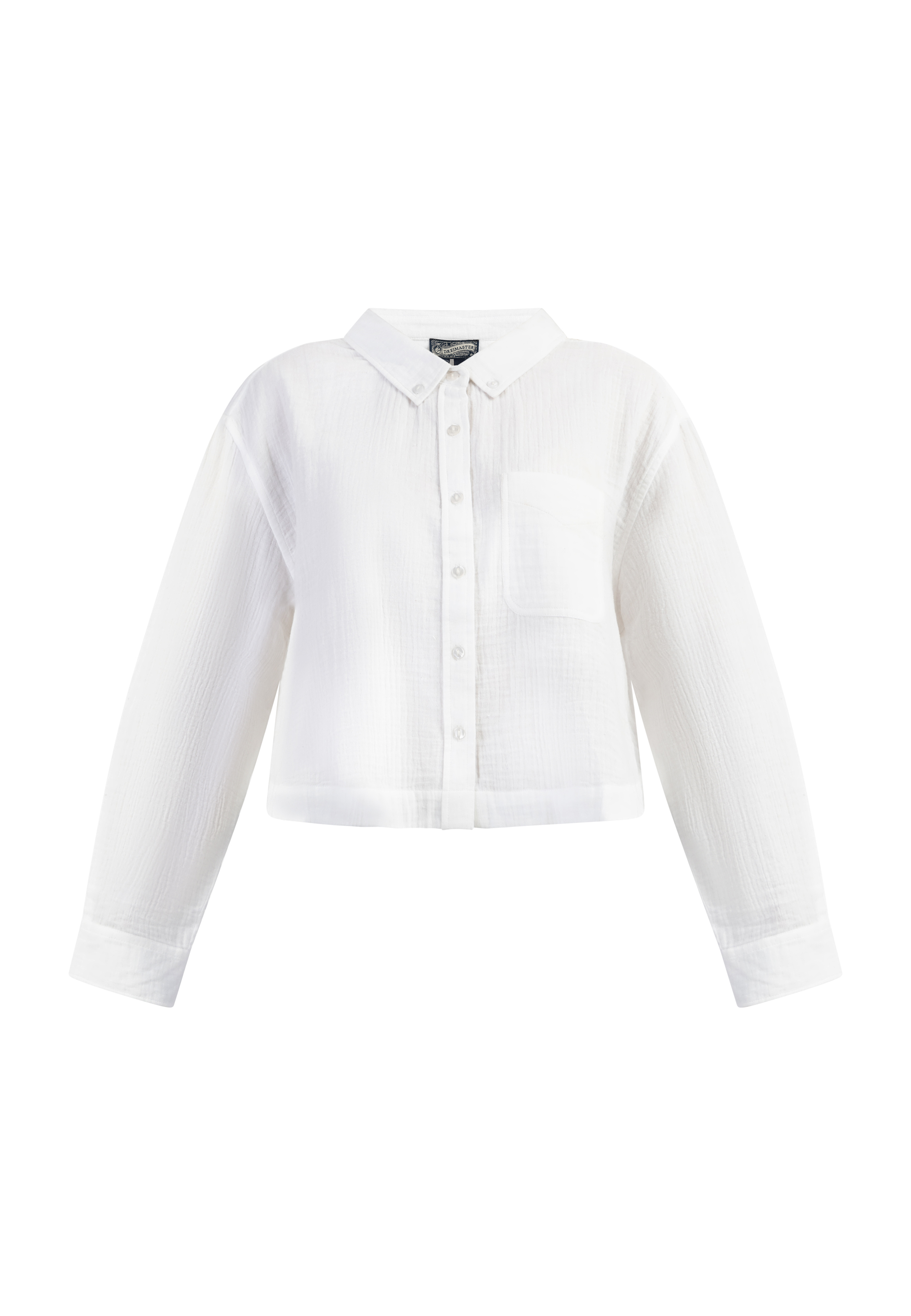 Thumbnail - Dreimaster Langarmbluse Damen weiss