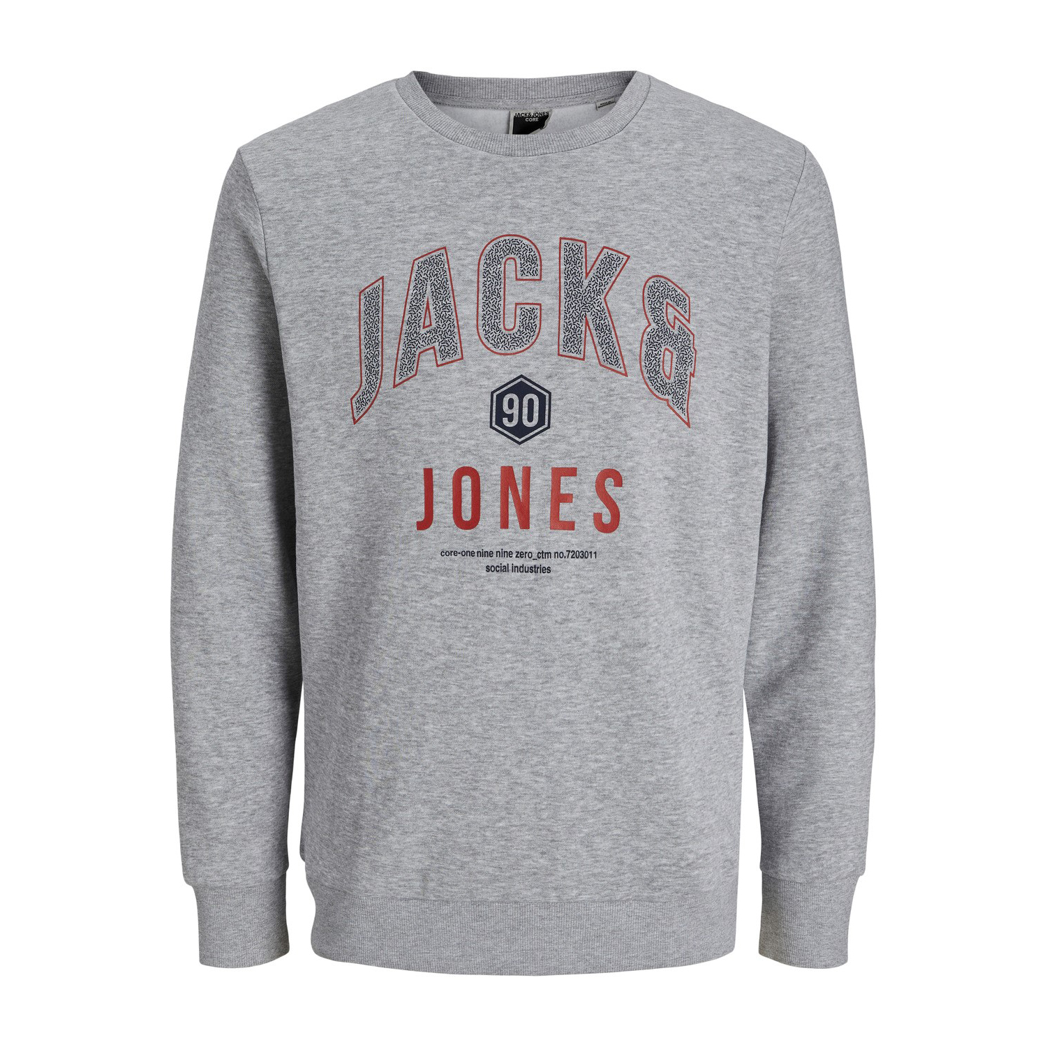 Thumbnail - Herrenpullover von der Marke Jack & Jones. Der Pullover ist aus hochwertiger Baumwolle und Polyester gefertigt. Die fein...