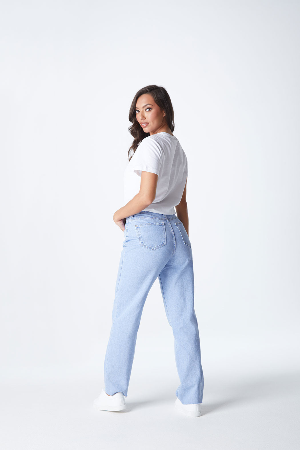 Urban Bliss Womens Blue Ripped Mom Jeans - Size 10 UK