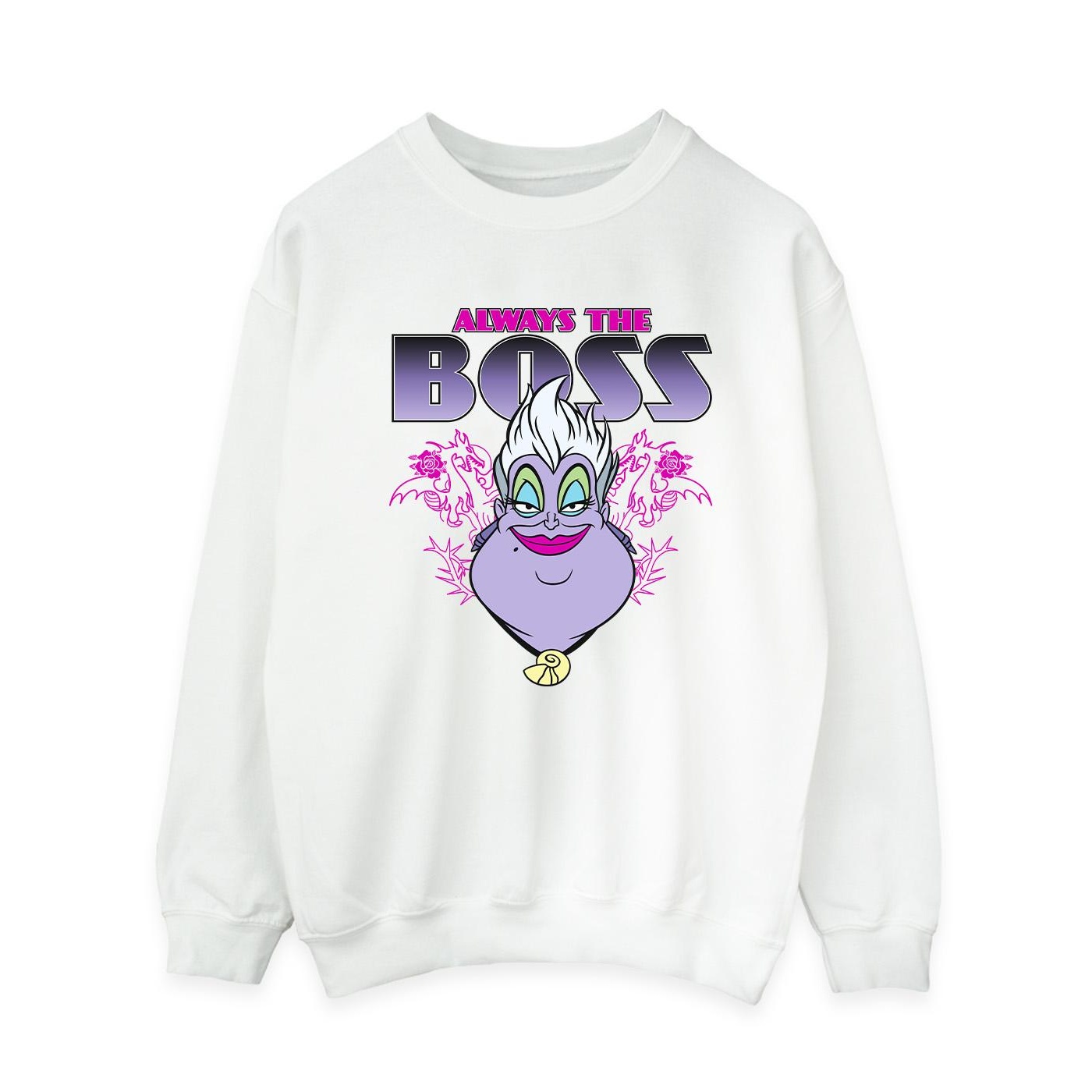 Disney - "The Little Mermaid Mum Is The Boss" Sweatshirt für Damen (Weiß)