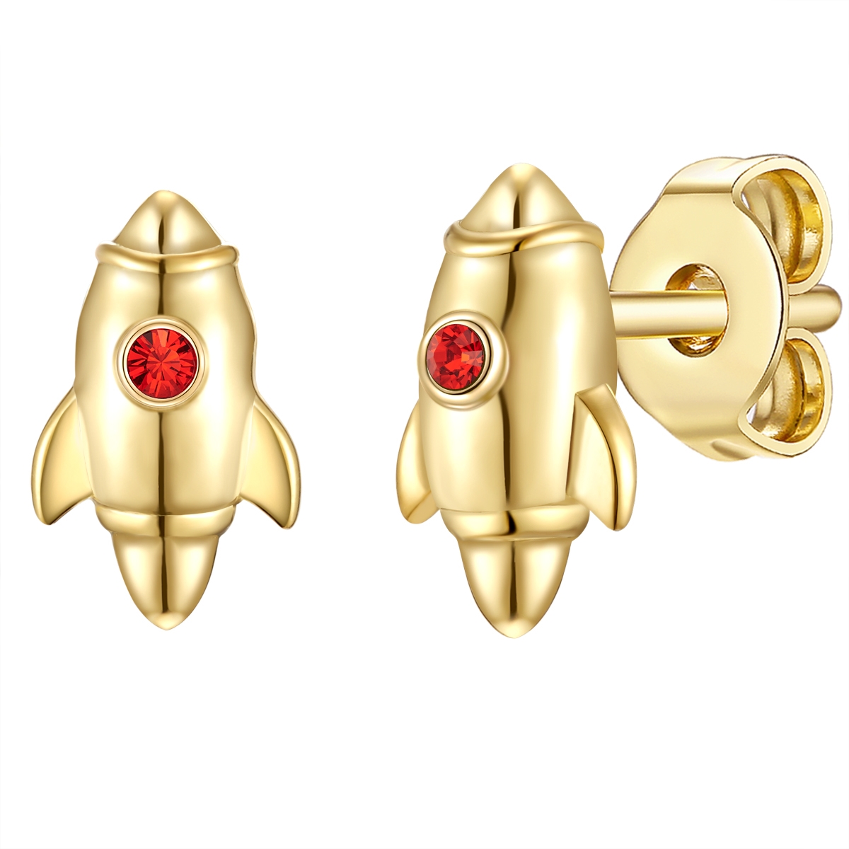 Glanzstücke München Childrens Unisex Lulus Little Things Kids Sterling Silver Earring - Gold - One Size
