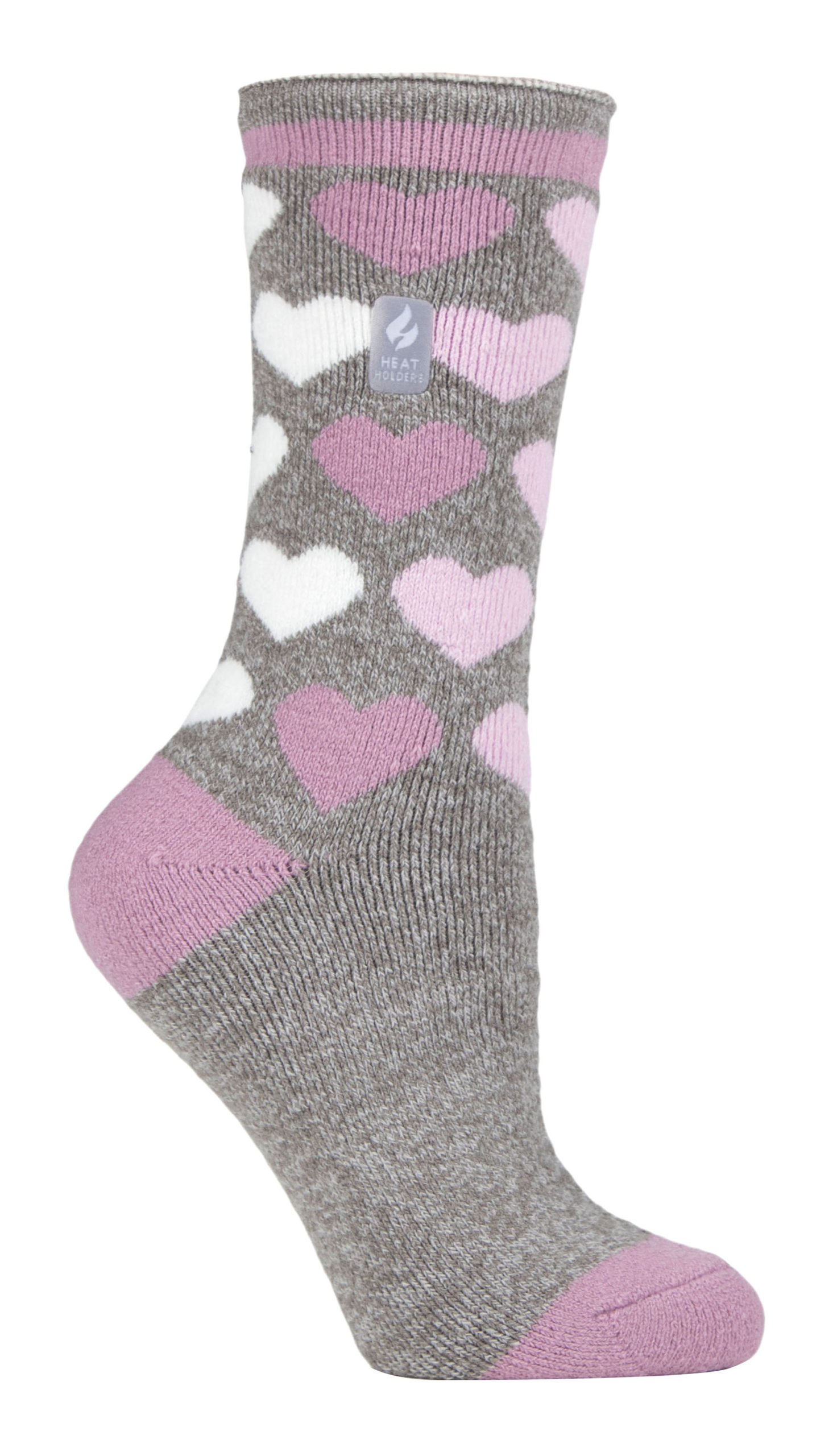 Thumbnail - Heat Holders Lite - Womens isoliert thermische Socken | Mehrere Designs einschließlich Argyle Streifen Herzen Sterne | W...