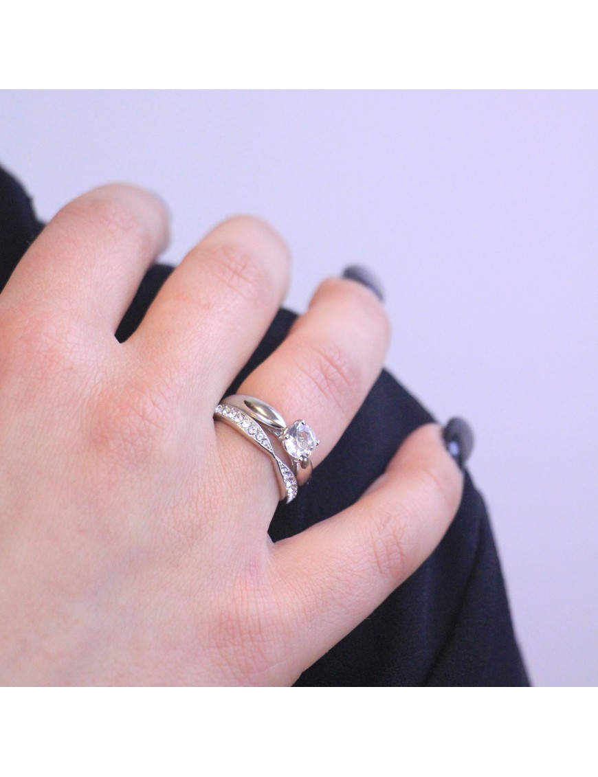 MYC Paris Prestige Ring Silver och kristall dam – bild 2