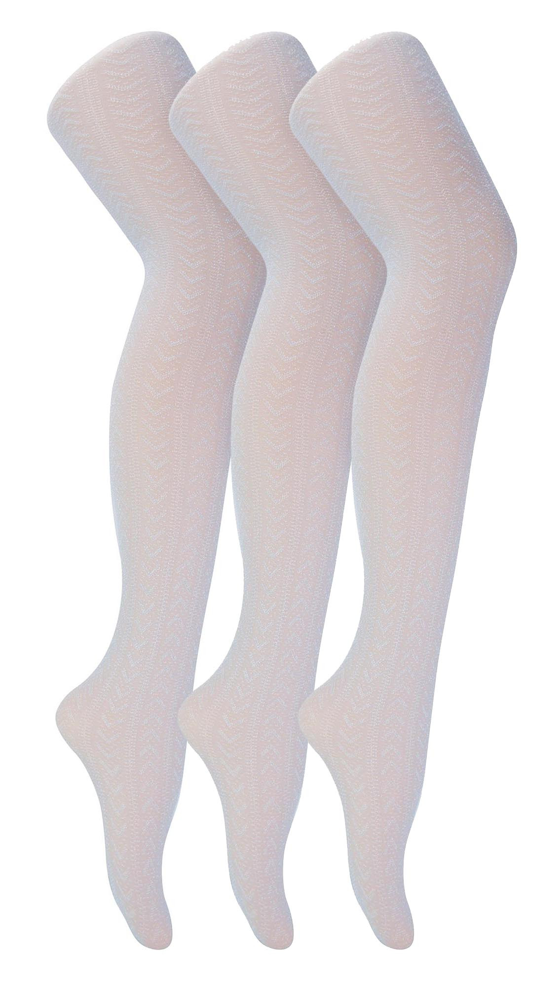 Thumbnail - 3 Paar Damen Glitzerstrumpfhosen | Sock Snob | Hübsche Glitzerstrumpfhosen in Gold oder Silber | Glänzende Strümpfe mit ...