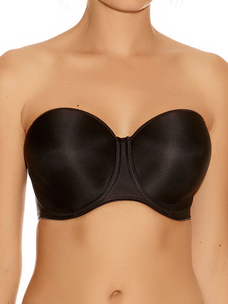 Fantasie Womens Smoothing Moulded Strapless Bra - Black Polyamide - Size 32C