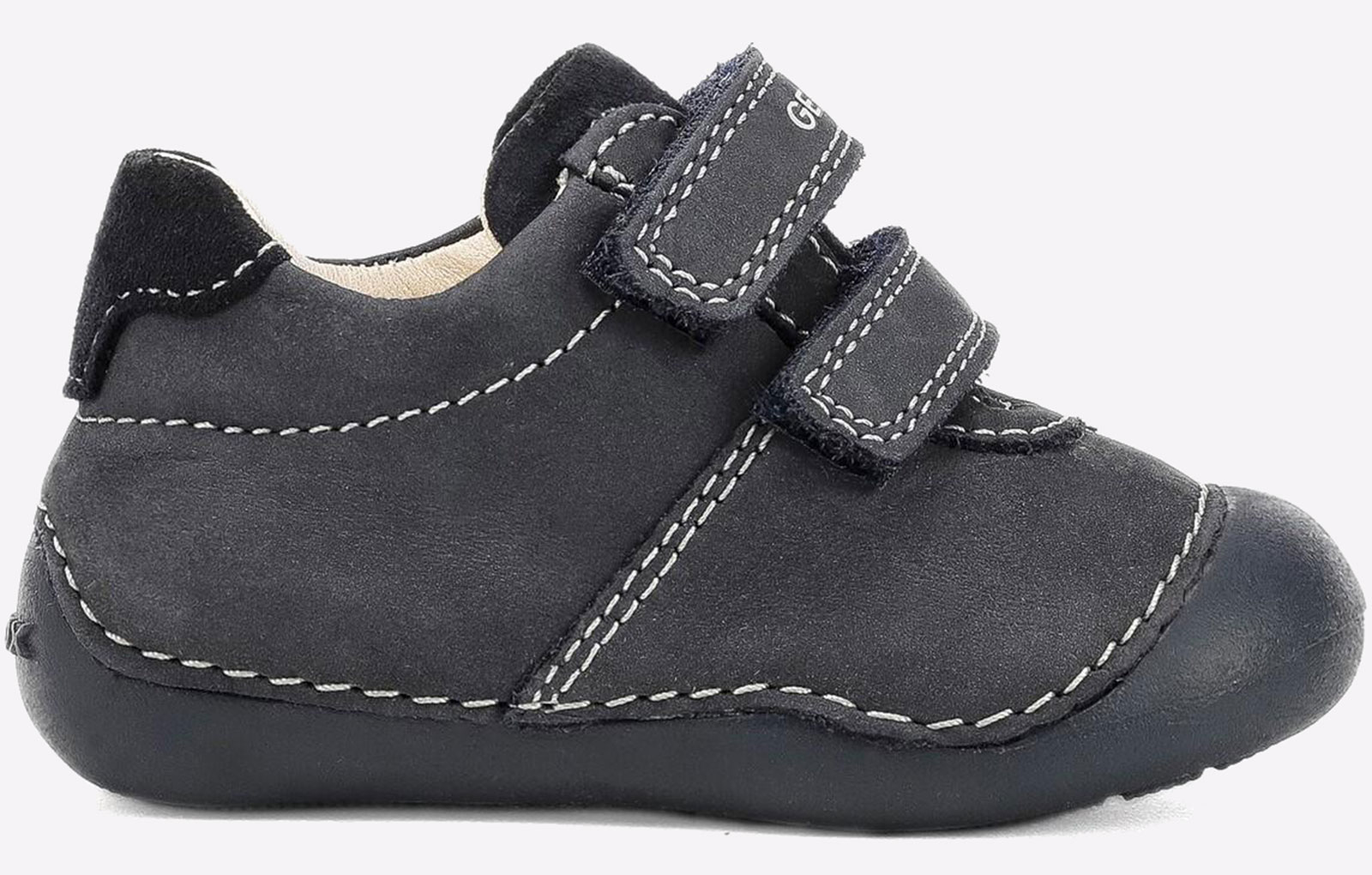 Soft Pram Shoes for Children, B Tutim by GEOX®, Designed for First Steps navy blue