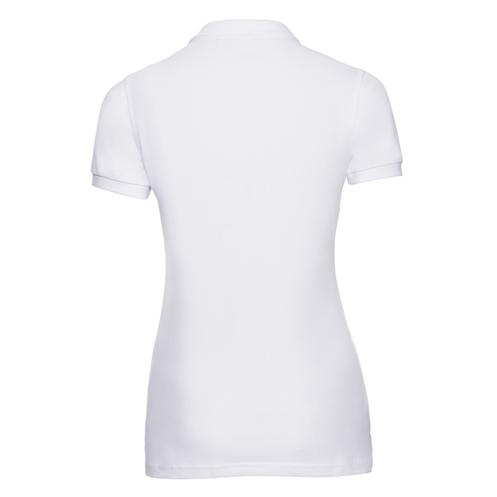 Russell Athletic Russell Stretch Slim polotröja, dam/dam (Vit) – bild 2