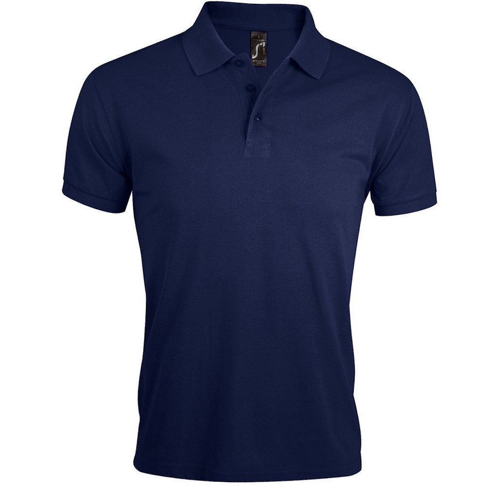 Thumbnail - SOLs Mens Prime Pique Plain Short Sleeve Polo Shirt (French Navy)