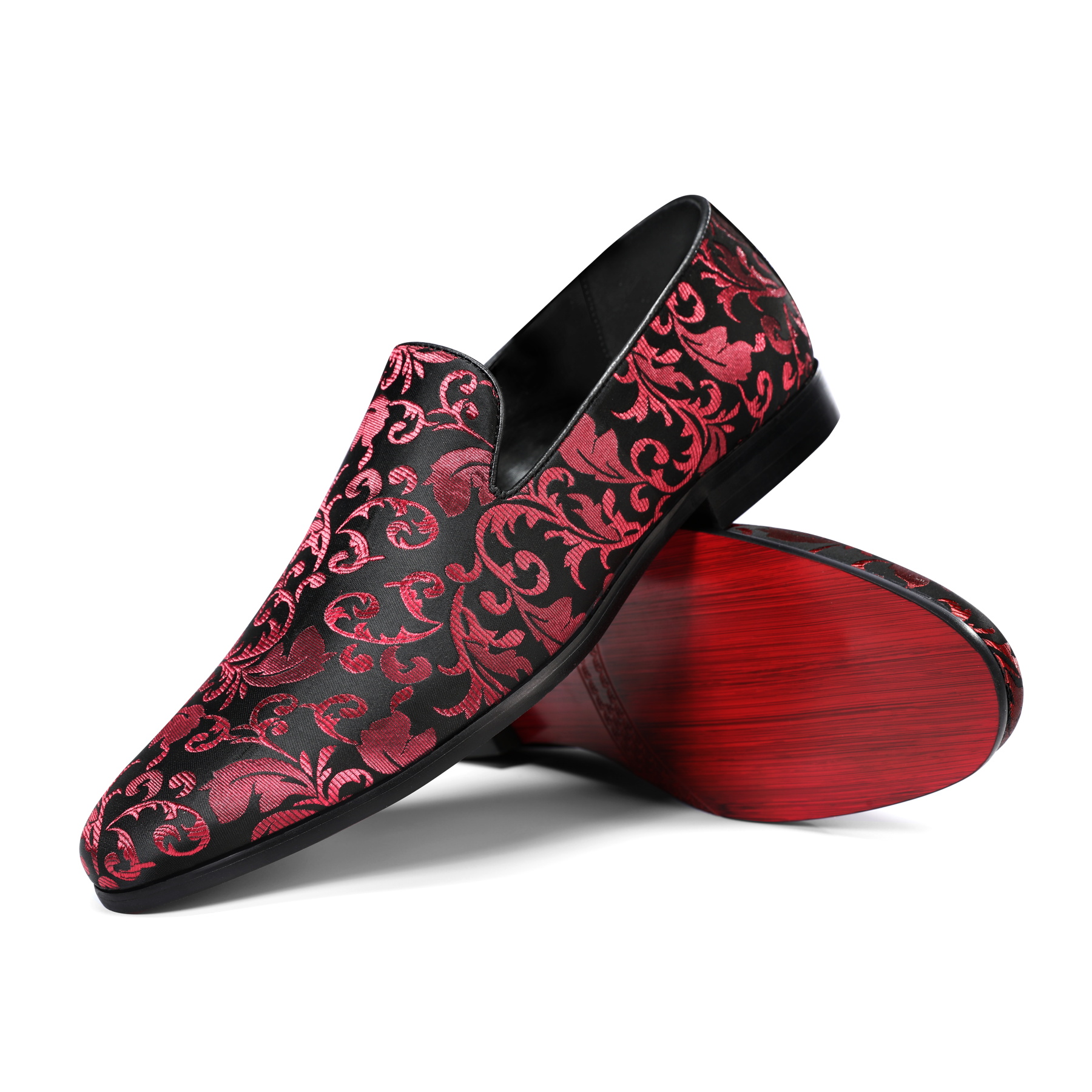 Allthemen Penny Loafers för herr med elegant jacquard – bild 2