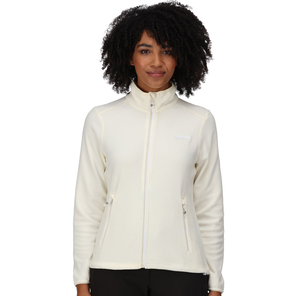 Regatta Womens Floreo IV Full Zip Symmetry Fleece Jacket - White - Size 12 UK