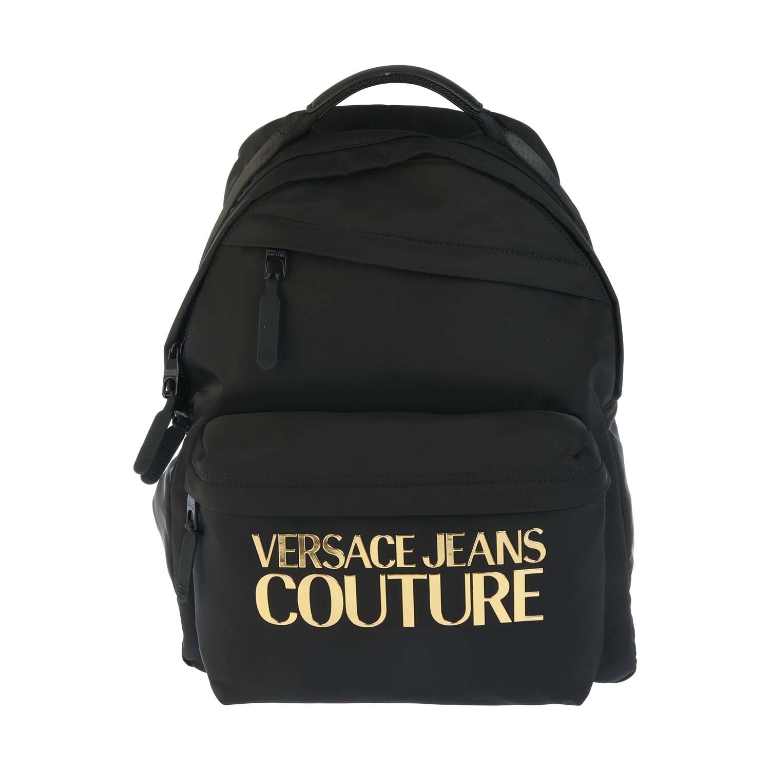 Thumbnail - Sac dos Iconic Logo Versace Jeans Couture Pour Accessoires en Noir