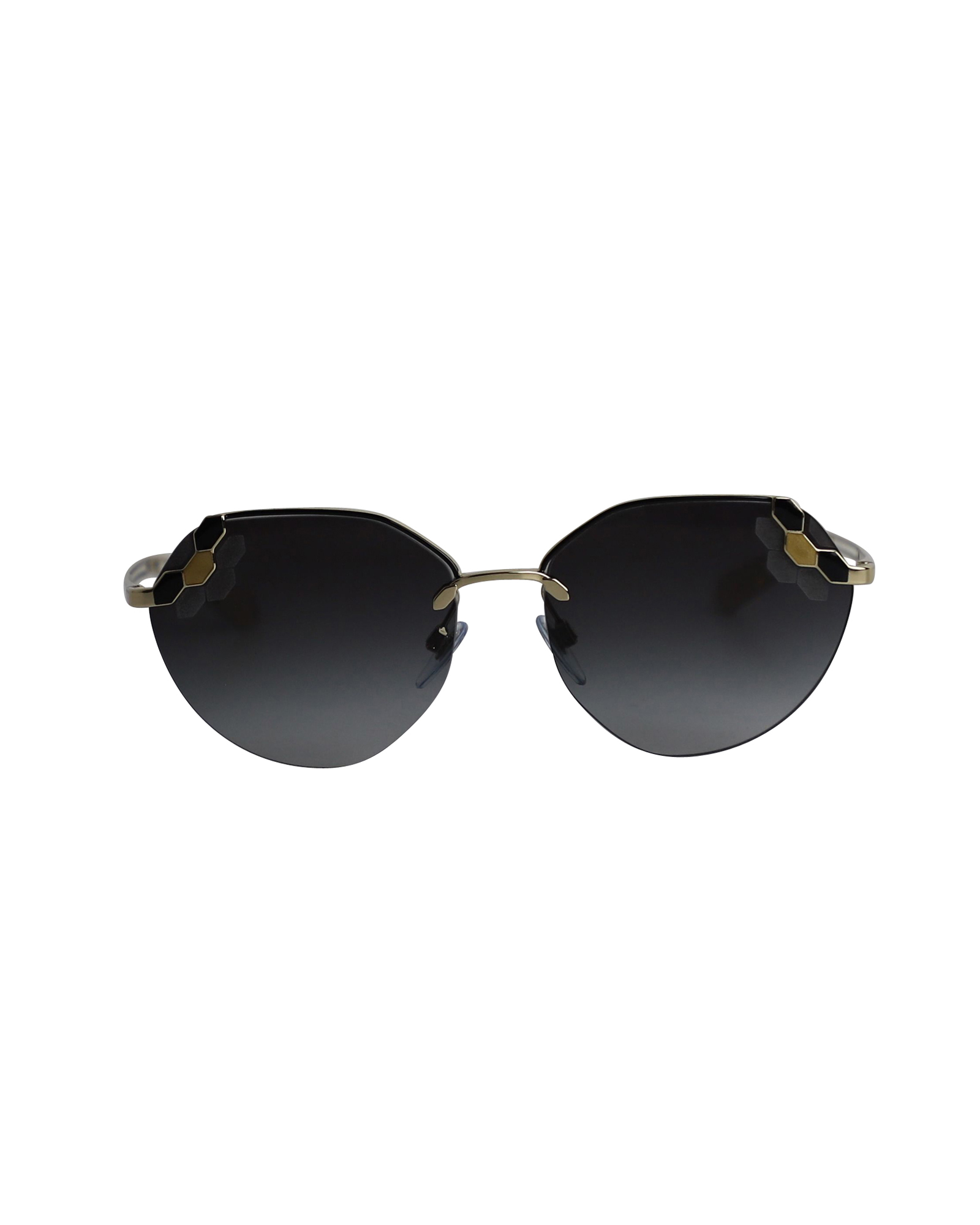 Bvlgari Bicolor Gradient 6099 Serpenti Poisoncandy Solglasögon i Guld Metall