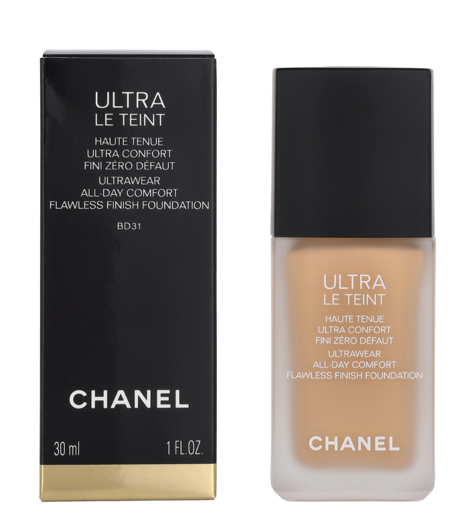 Chanel Ultra Le Teint Flawless Finish Fluid Foundation.