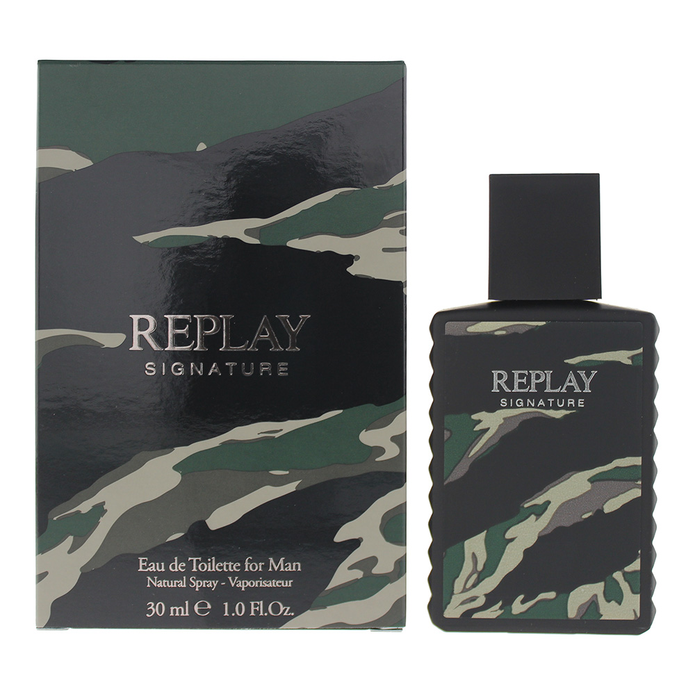 Replay Mens Signature For Man Eau De Toilette 30ml - One Size