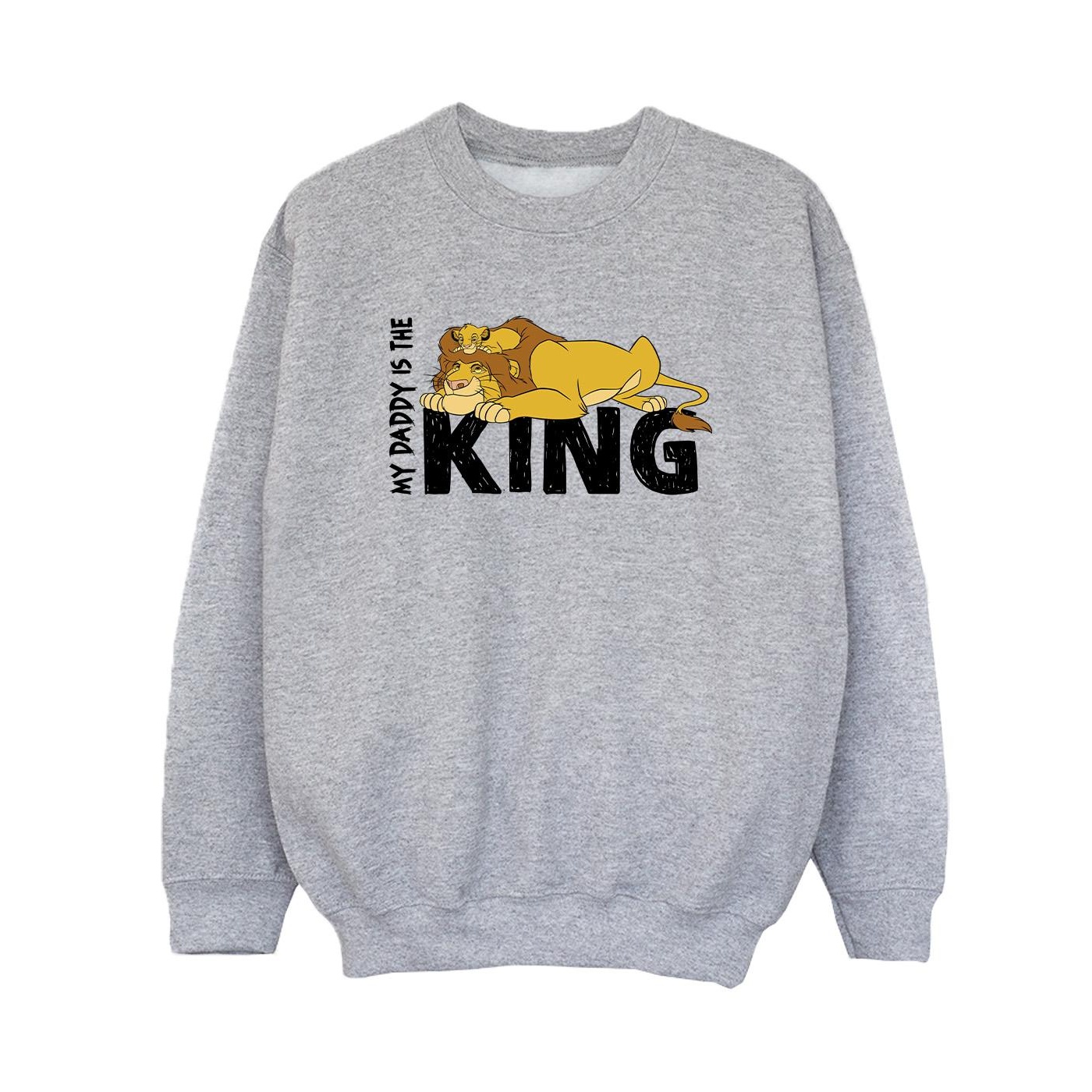 Disney - "The Lion King Daddy Is King" Sweatshirt für Jungen (Grau)