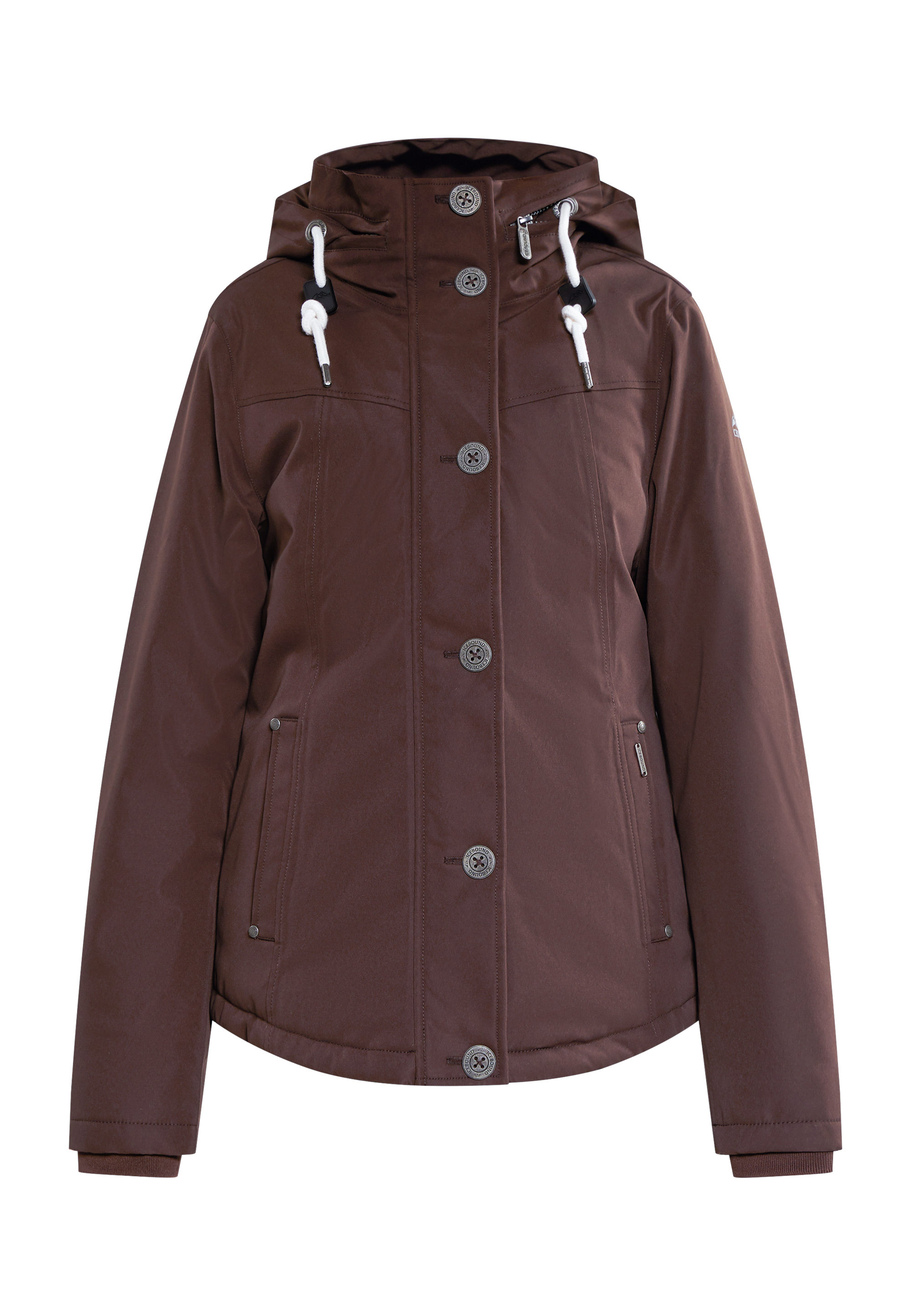 Thumbnail - ICEBOUND Winterjacke Damen dunkelbraun