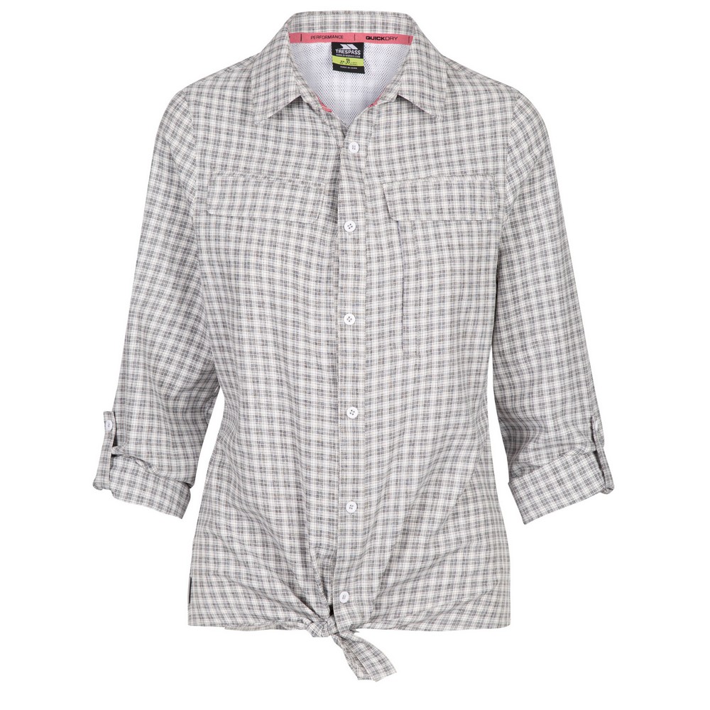 Thumbnail - Trespass Womens/Ladies TP75 Turn Up Shirt (Weiß)