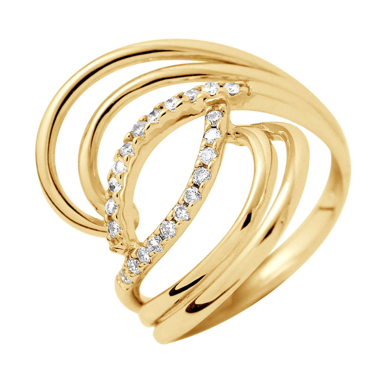 Thumbnail - DIADEMA - Ring - Prestige Jewelery - Diamanten - Gelbgold