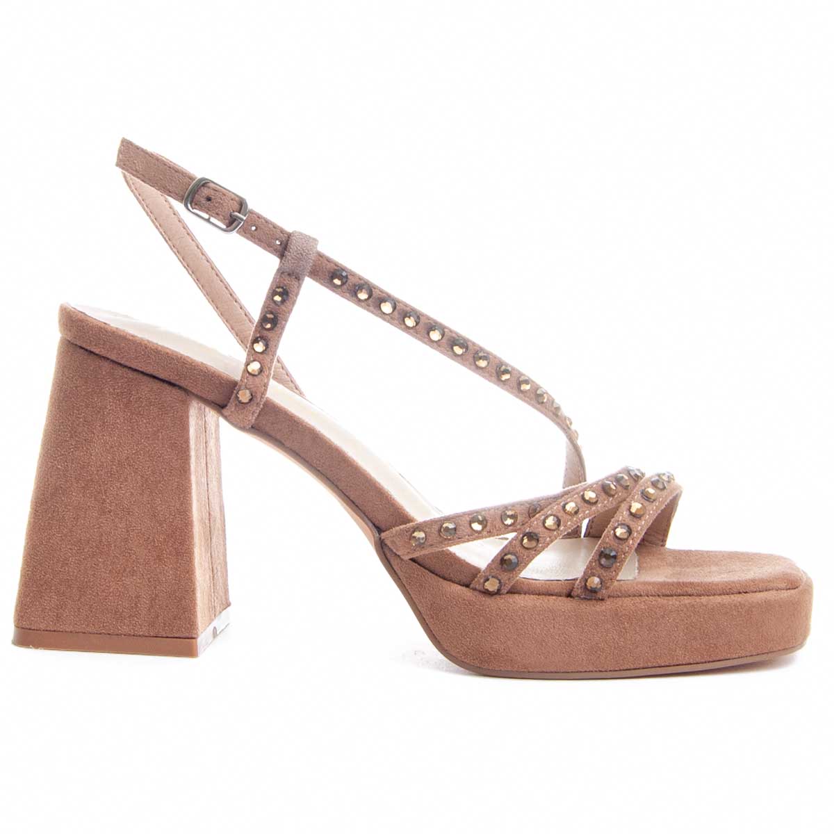 Montevida Högklackad Sandal Festsand2