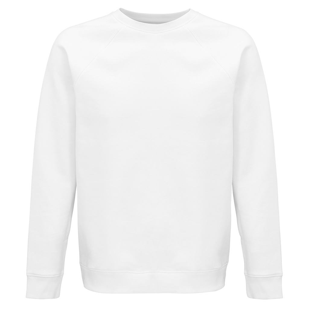 Thumbnail - SOLS Unisex Erwachsene Space Organic Raglan Sweatshirt (Weiß)