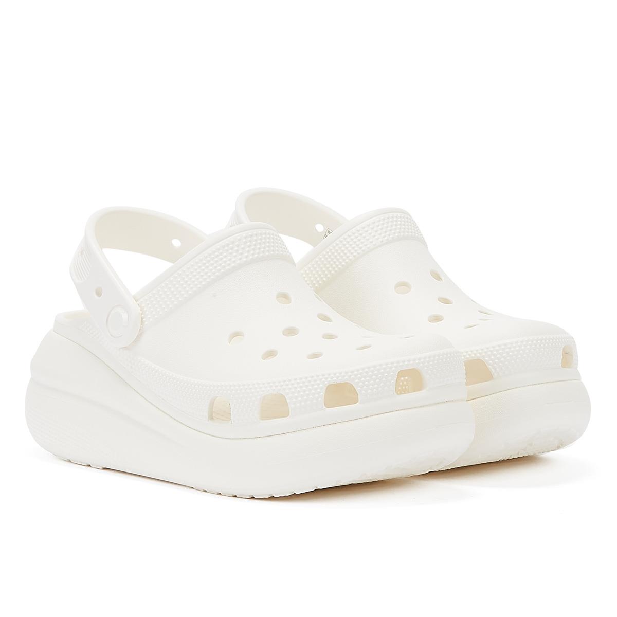 Thumbnail - Crocs Classic Crush Clog Damen Weiß Sandalen