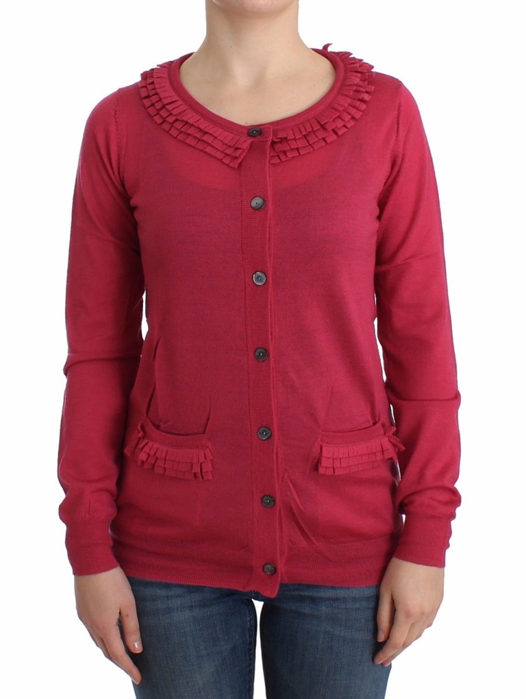 Thumbnail - John Galliano Cardigan en laine rose pour femme