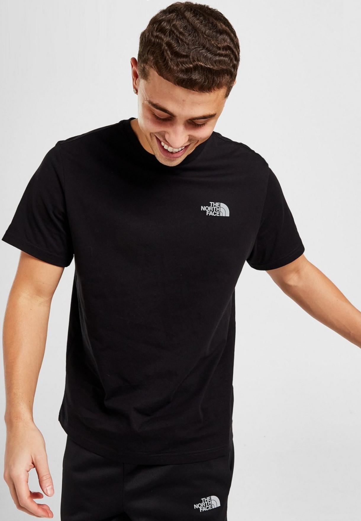 Thumbnail - The North Face einfache Kuppel reflektierende Logo-T-Shirt in schwarz