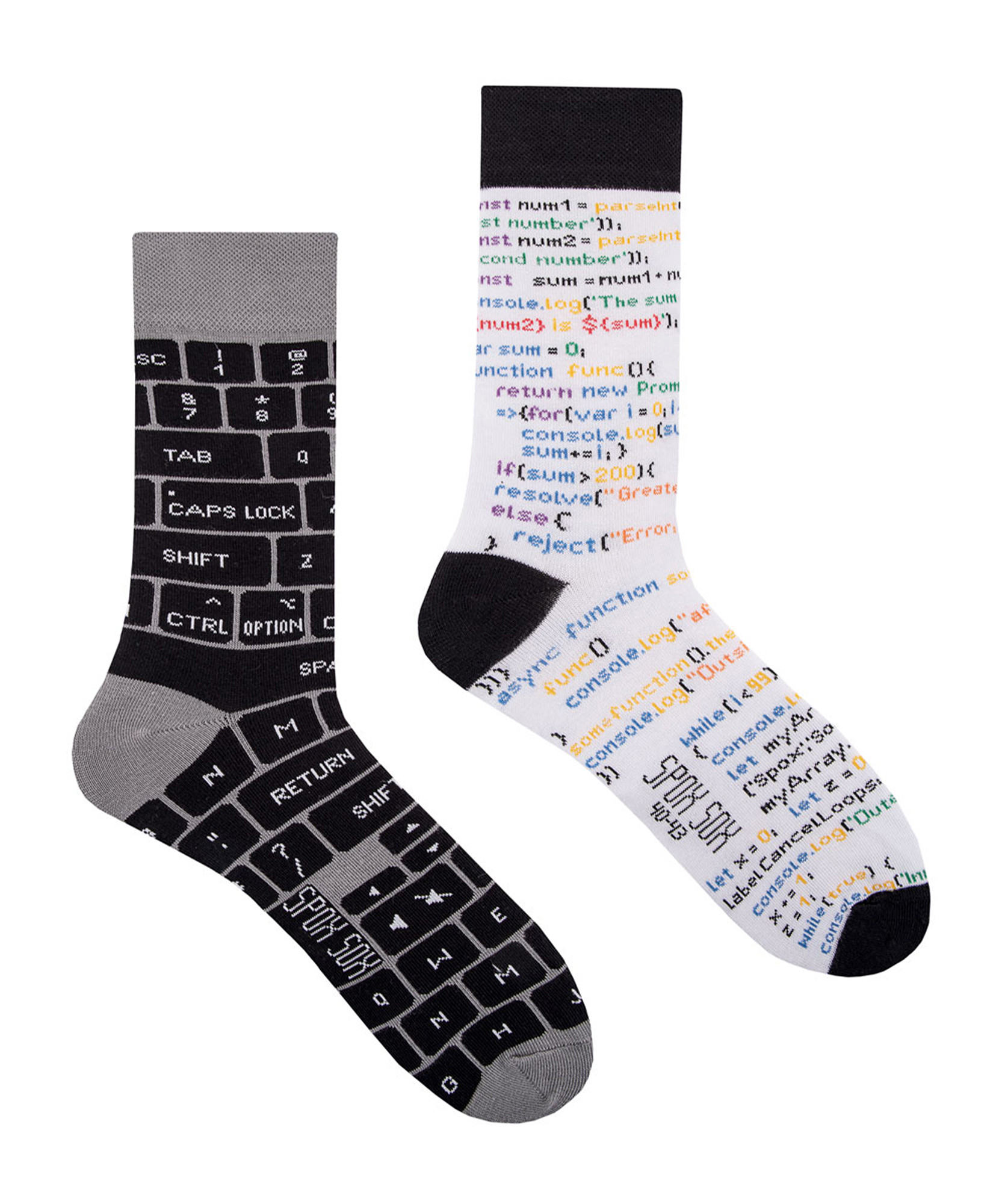 Thumbnail - SPOX SOX - Herren & Damen Mismatched Novelty Odd Socks - IT Developer