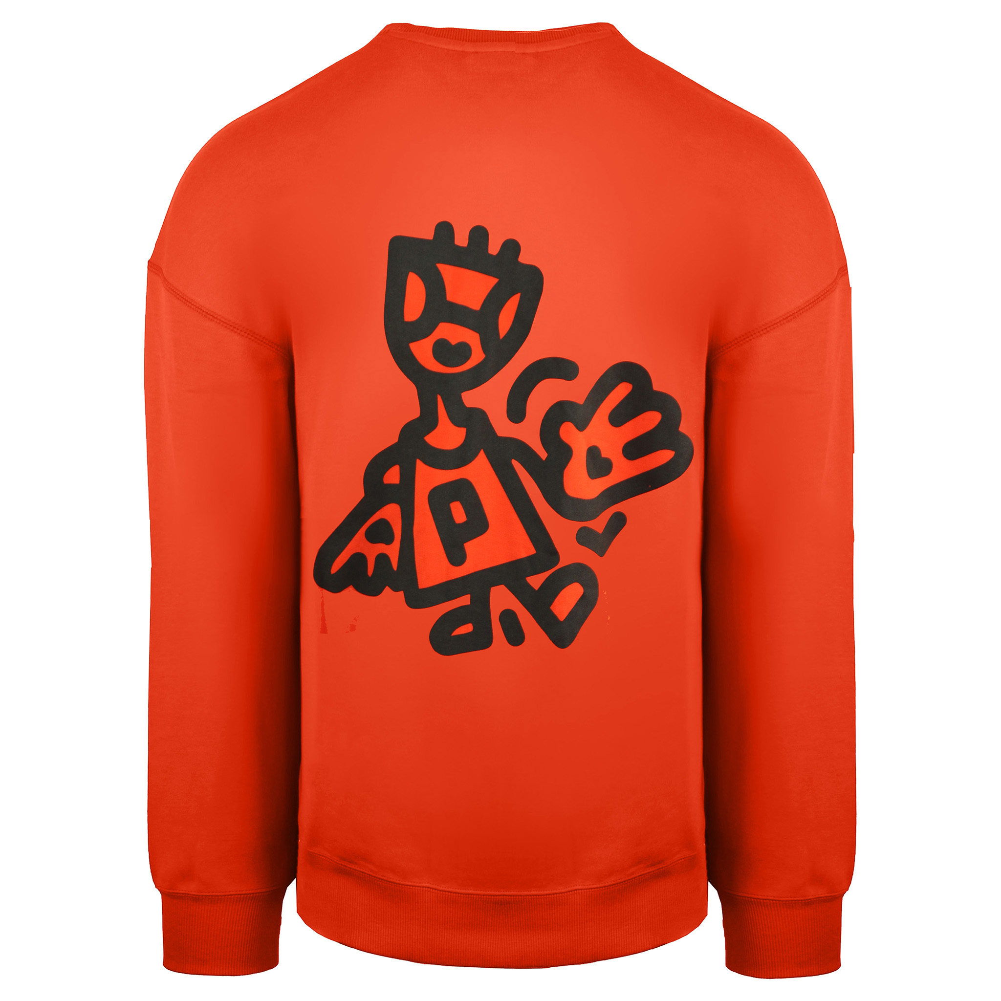 Puma x Mr Doodle Långärmad Crew Neck Röd Herr Grafisk Sweatshirt 598682 20 – bild 2