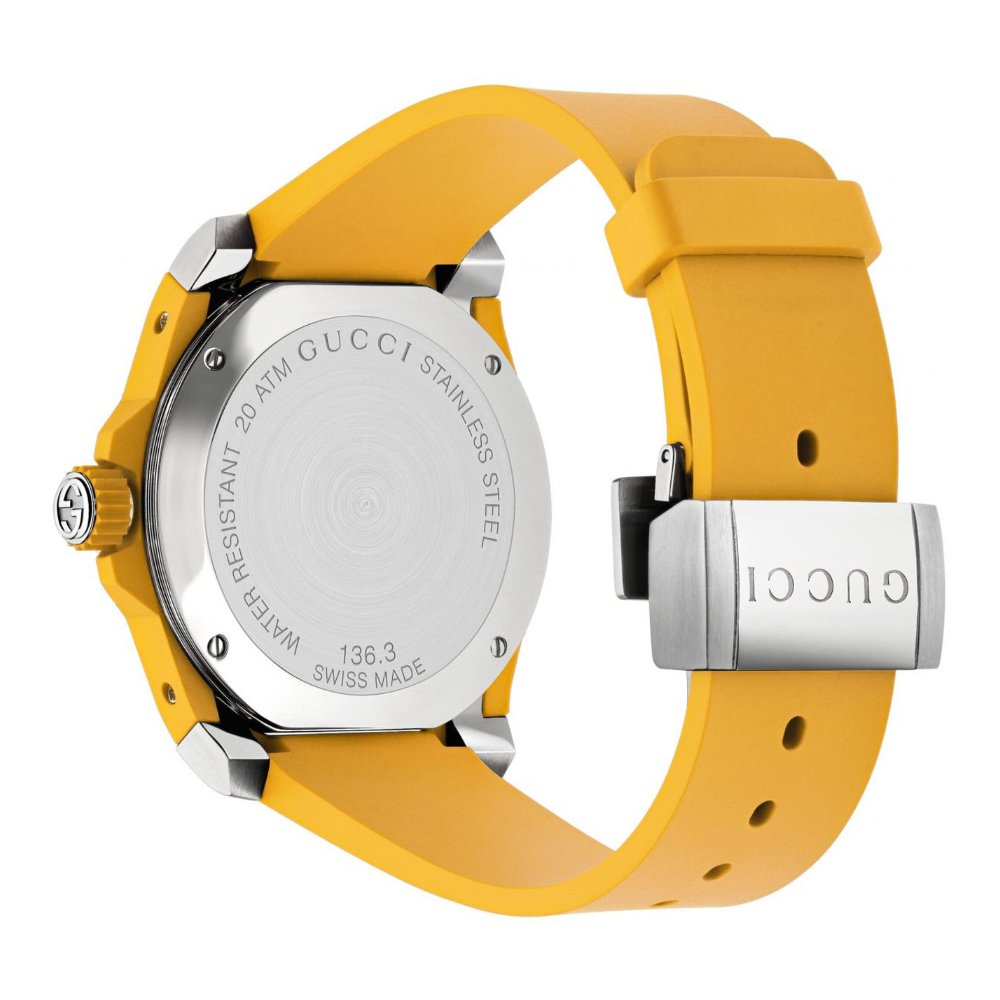 Gucci YA136317 Gul broderad tiger urtavla herrklocka – bild 2
