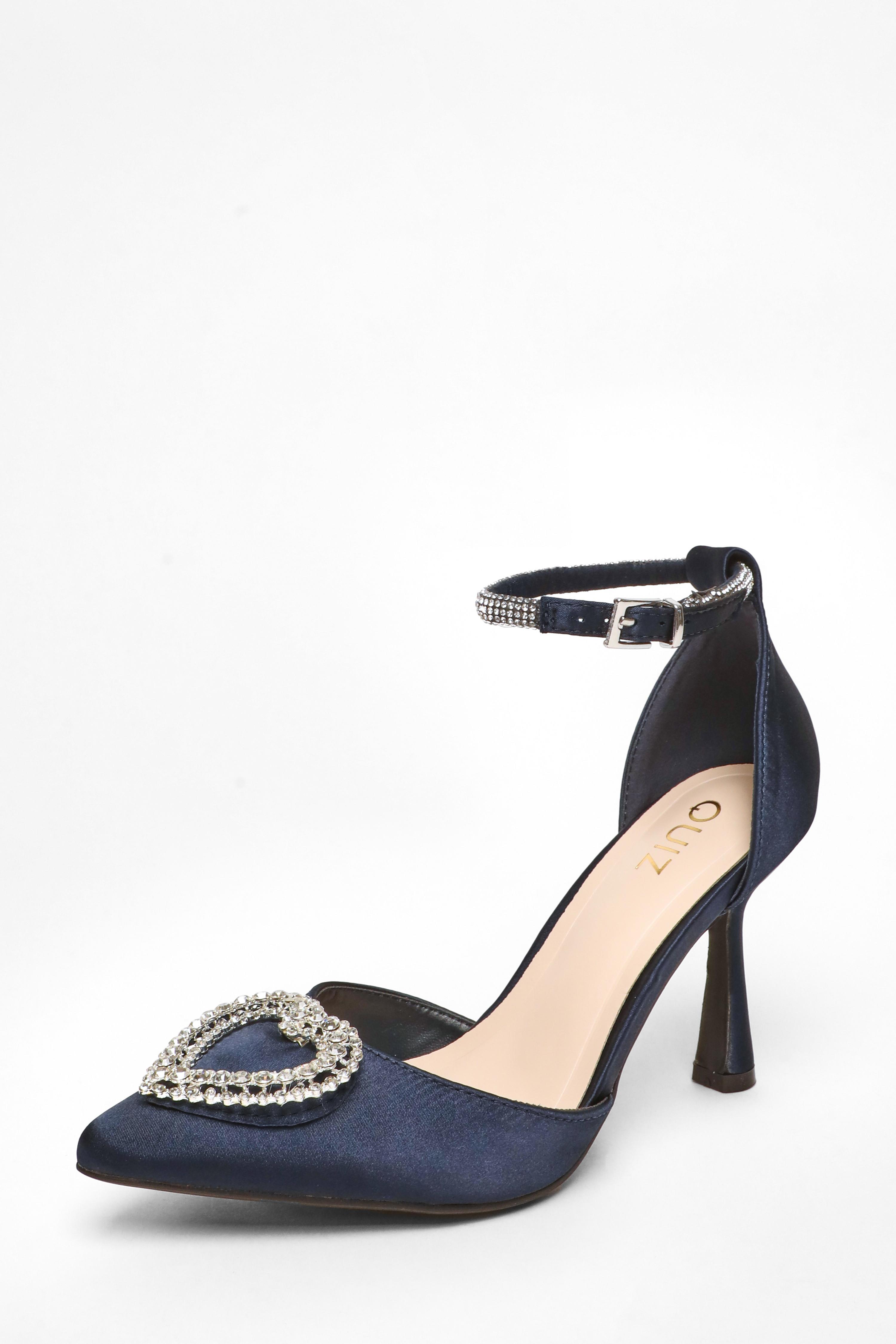 Top navy silver heels Shop