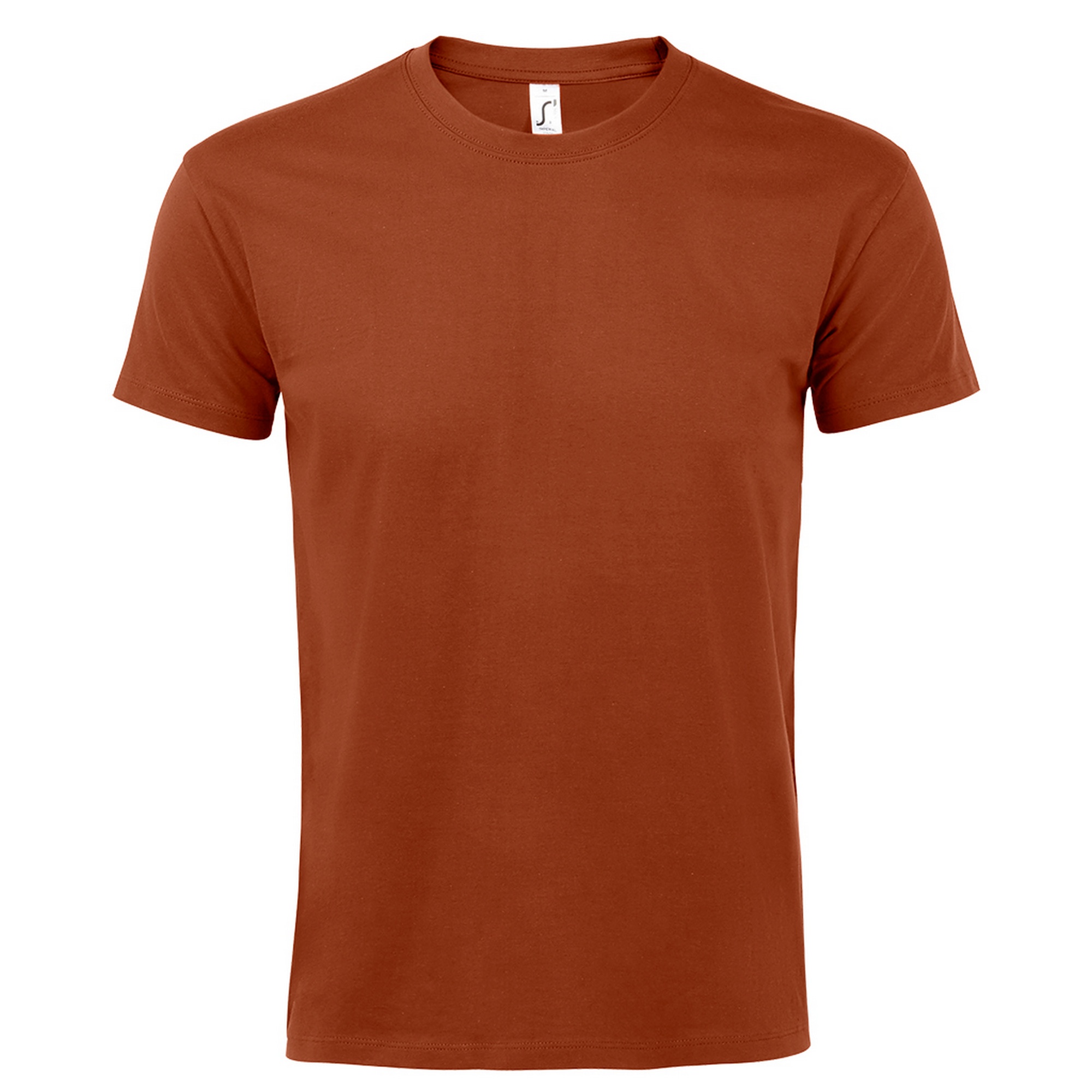 Thumbnail - SOLS Mens Imperial Heavyweight Short Sleeve T-Shirt (Terracotta)