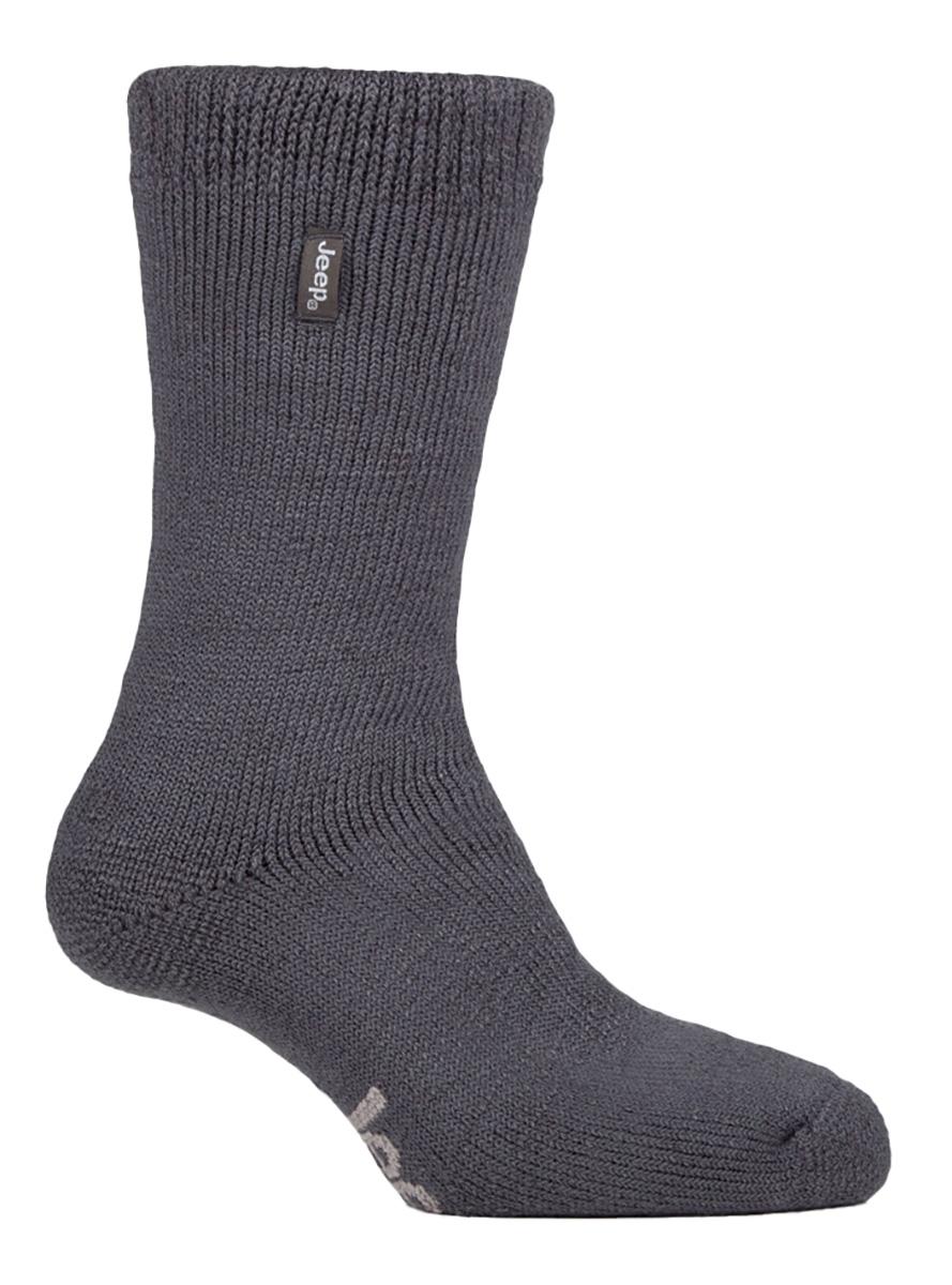 Thumbnail - Herren-Thermostiefel-Socken für den Winter | Jeep | Warme Hochleistungssocken | Ideal zum Wandern - Grau