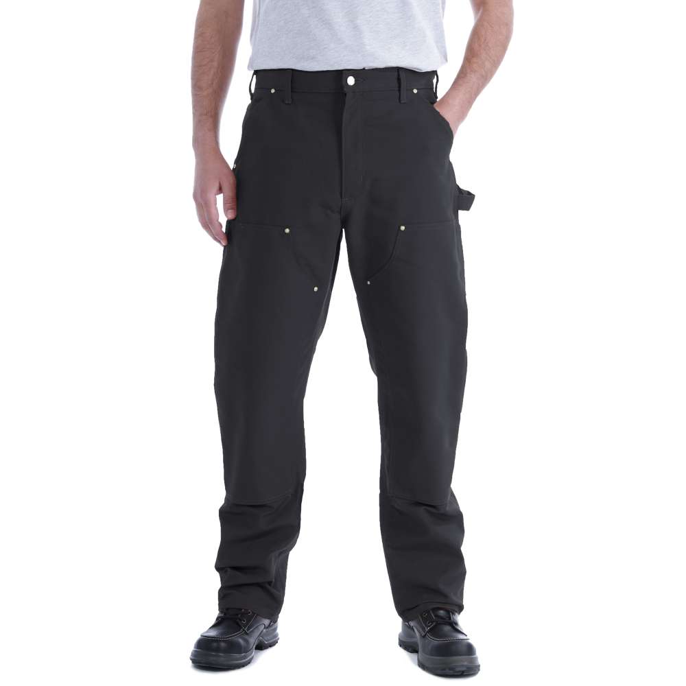 Carhartt Mens Duck D. Front Logger Utility Pockets Pants Trousers - Black - Size 36W/30L