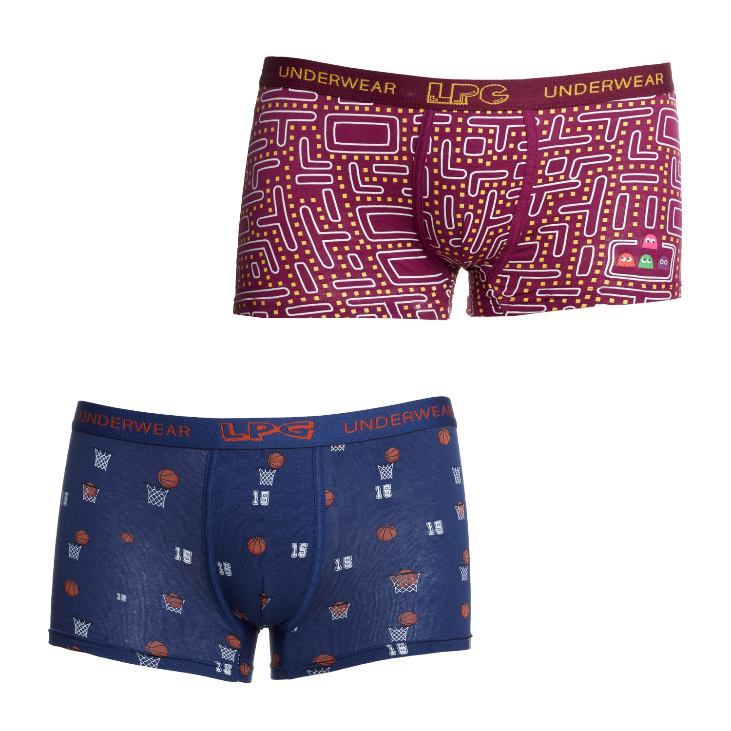 LPG1006 Jongensboxershort van ademende stof met anatomische voorkant