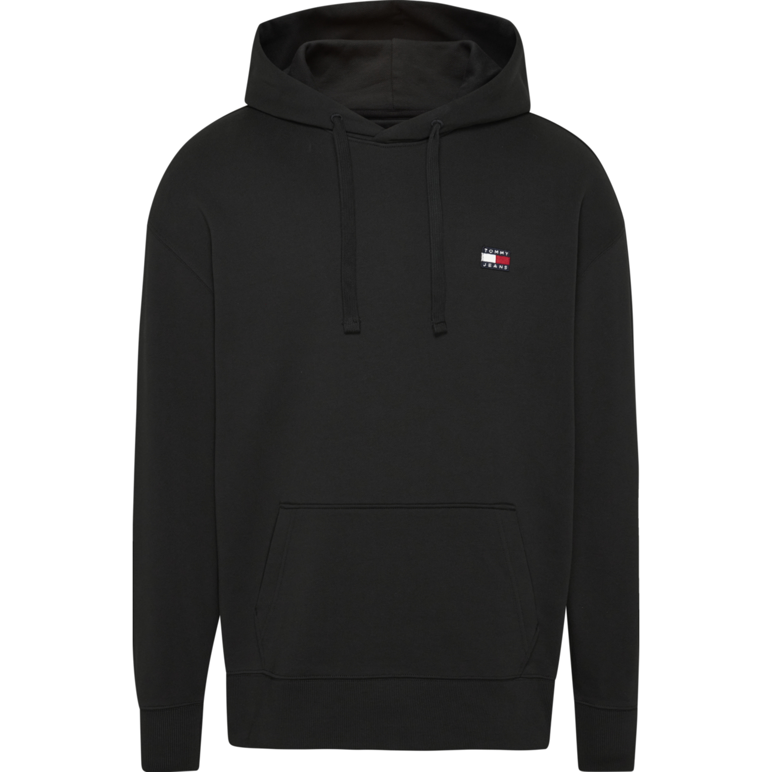 XS Badge Hoodie von Tommy Jeans in der farbe Schwarz und in größe XL.