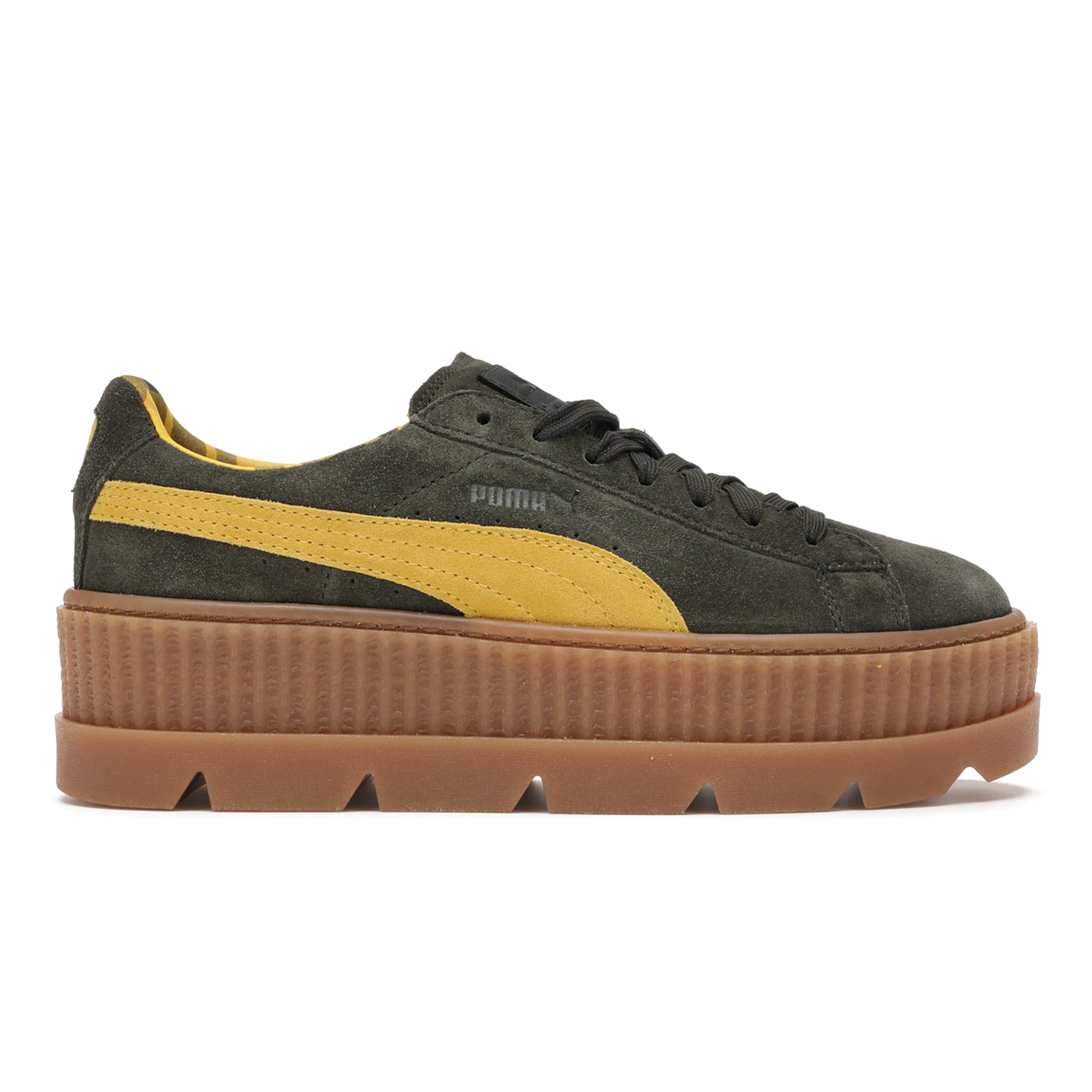 Puma By Rihanna Cleated Creeper Lace Up Suede Women Trainers 366268 01