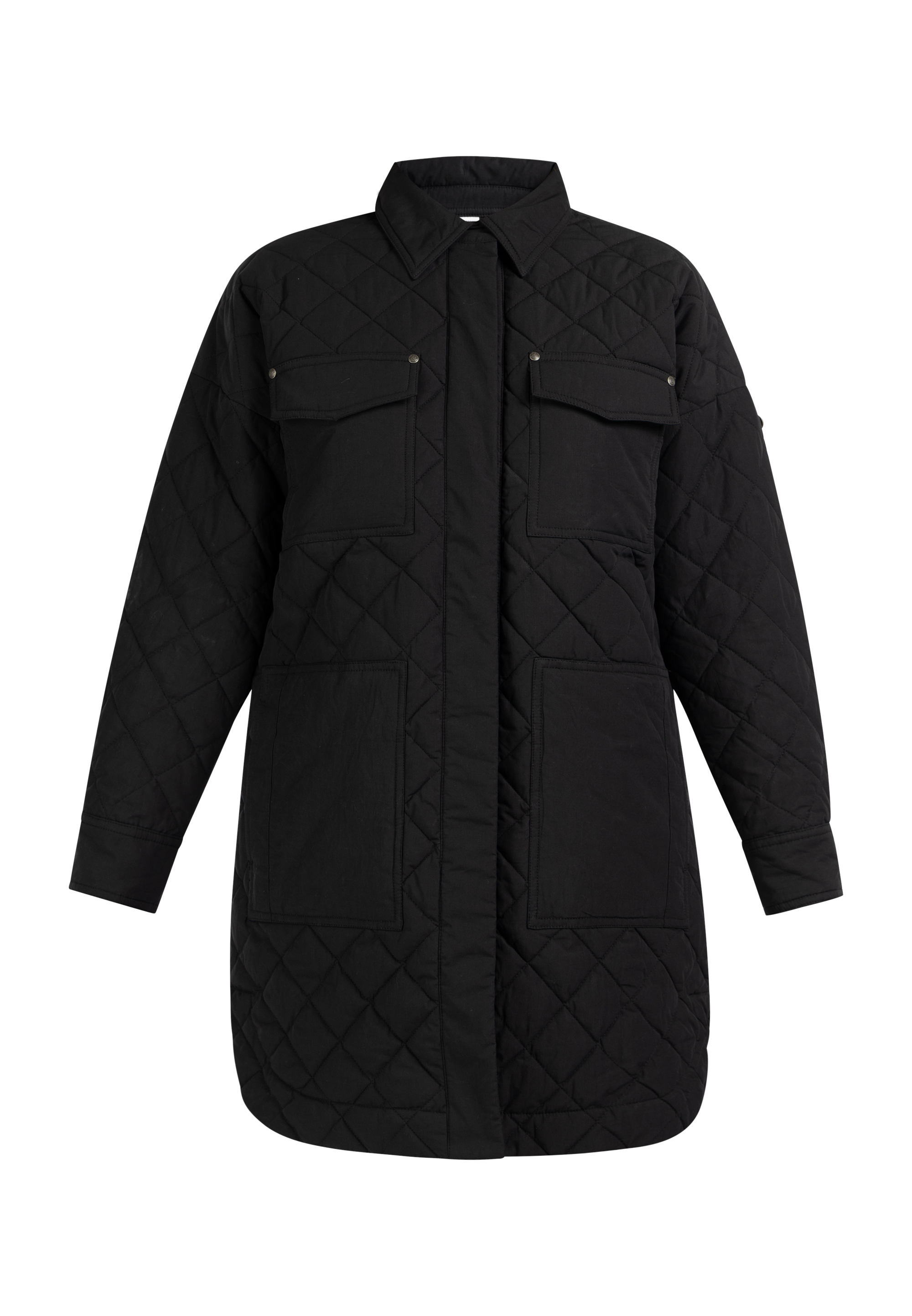 Thumbnail - Dreimaster Baumwolljacke mit leichter Wattierung Damen schwarz