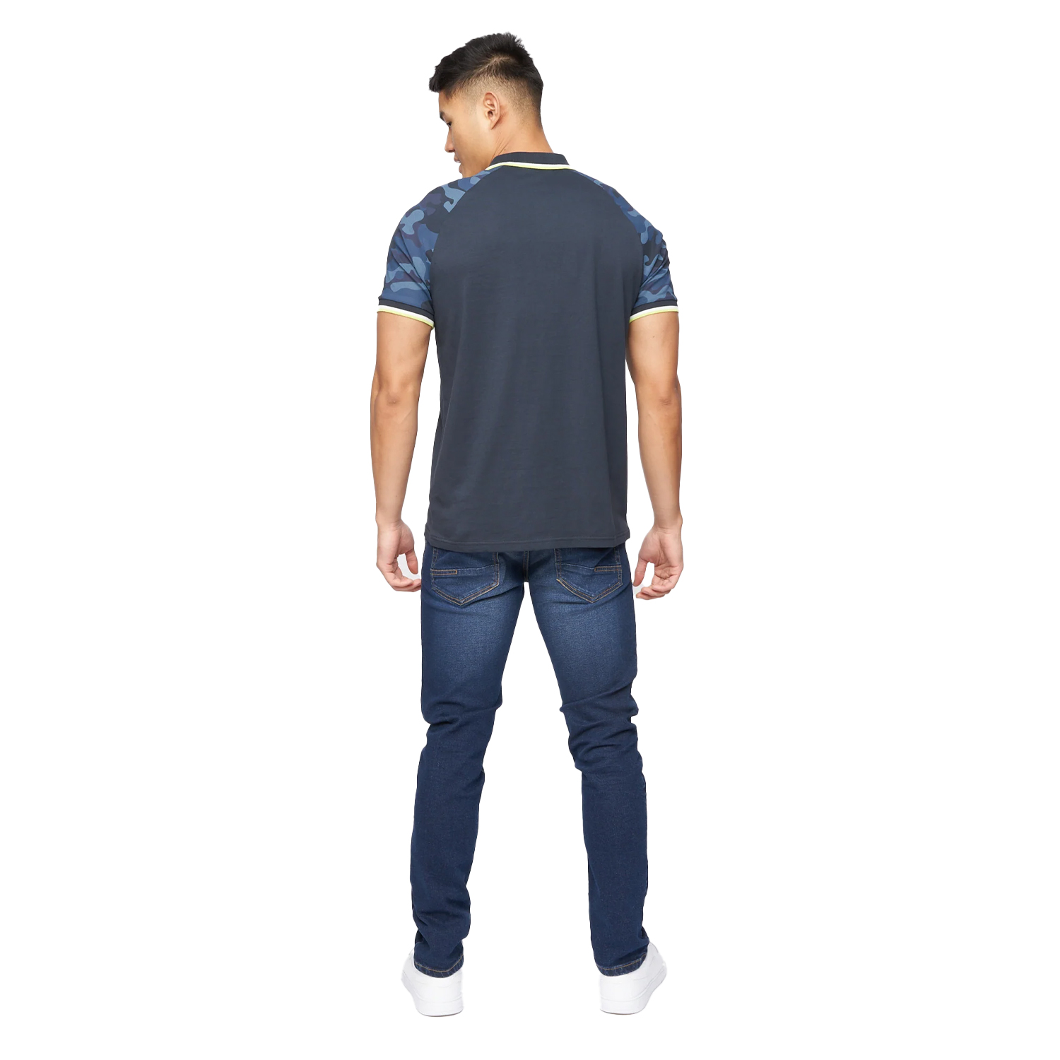 Crosshatch Herr Cramdark Camo Polotröja (Marin) – bild 2