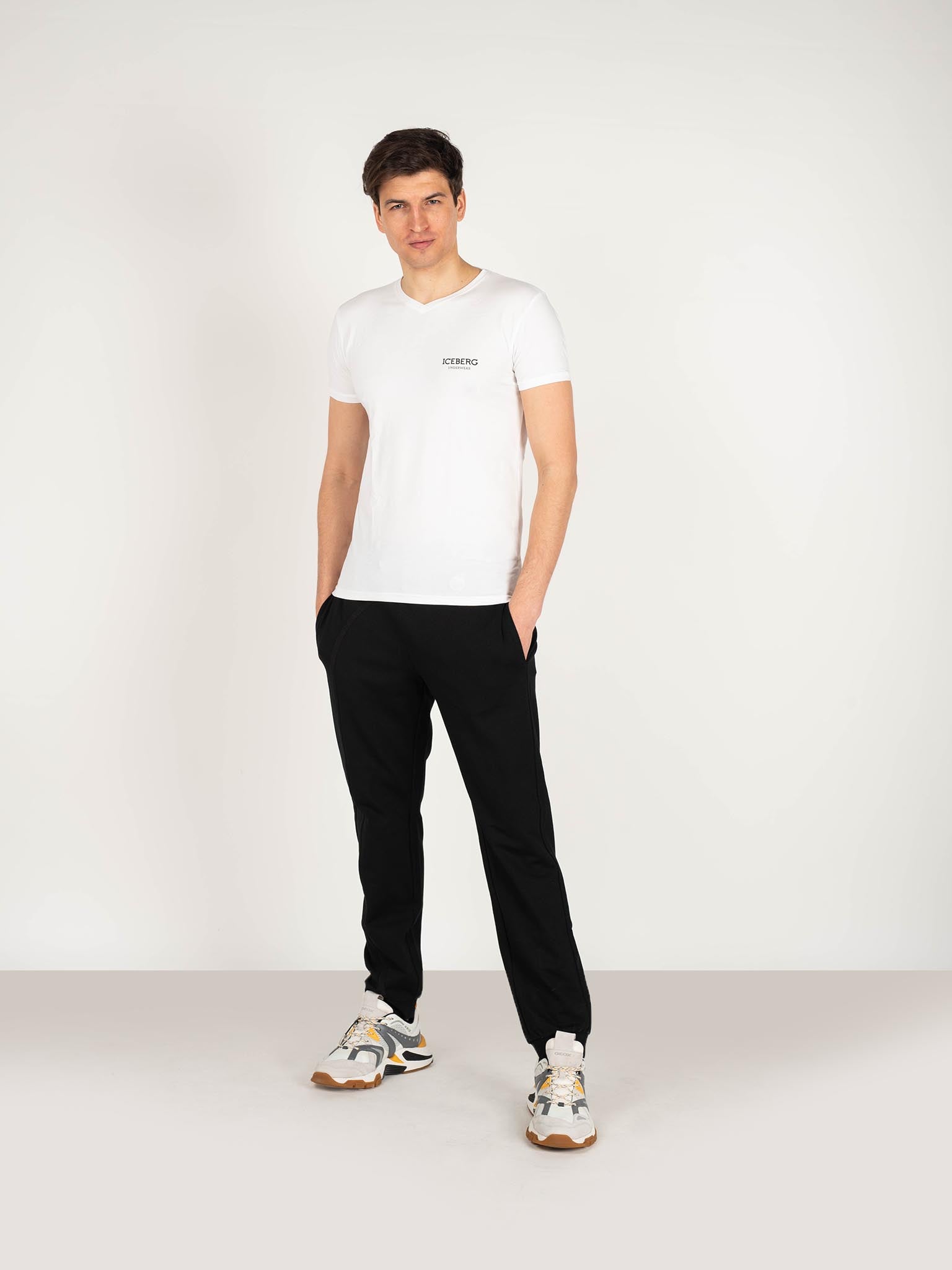 Thumbnail - Iceberg T-shirt Männer Weiß