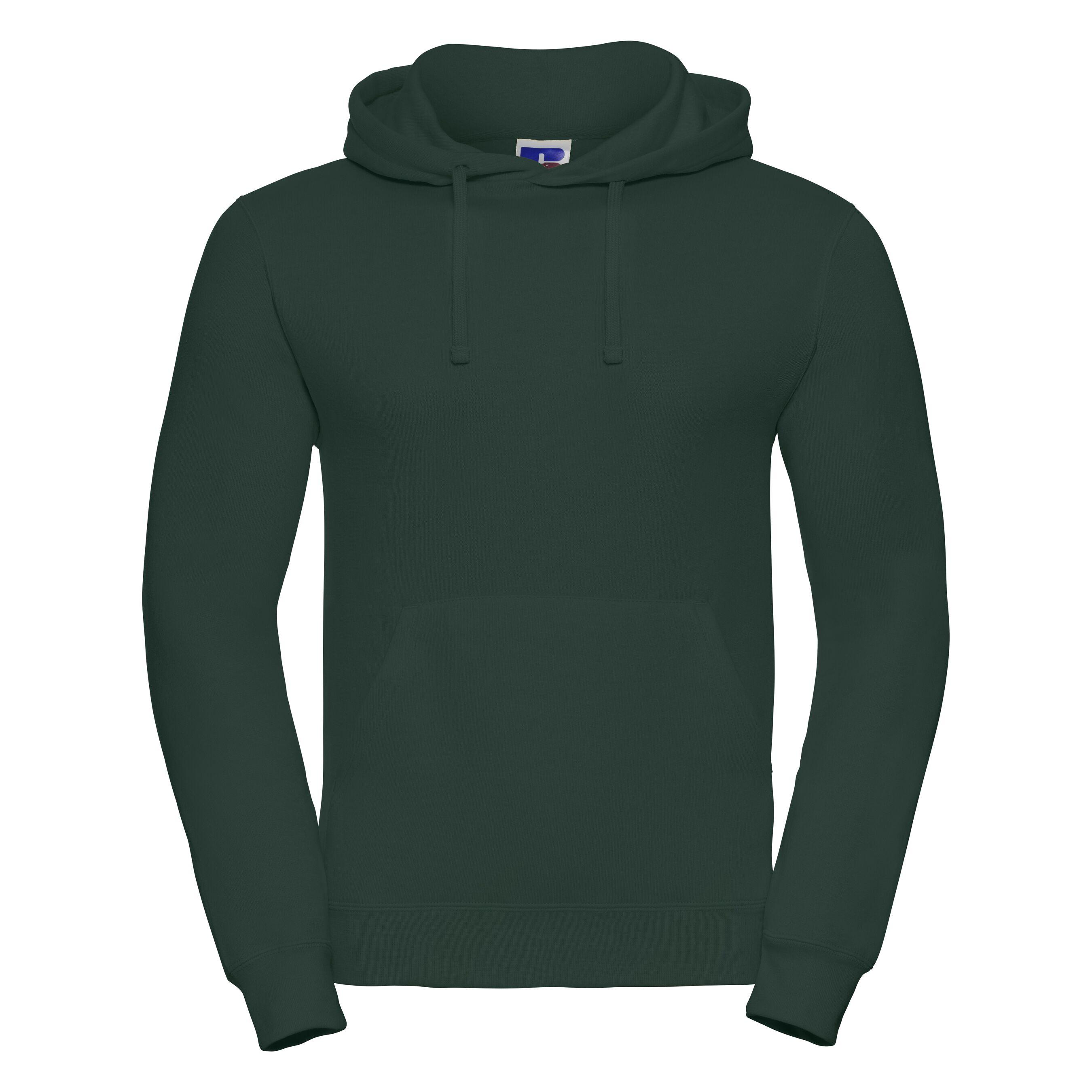 Russell Färg Mens Hooded Sweatshirt / Hoodie (Flaskegrön)